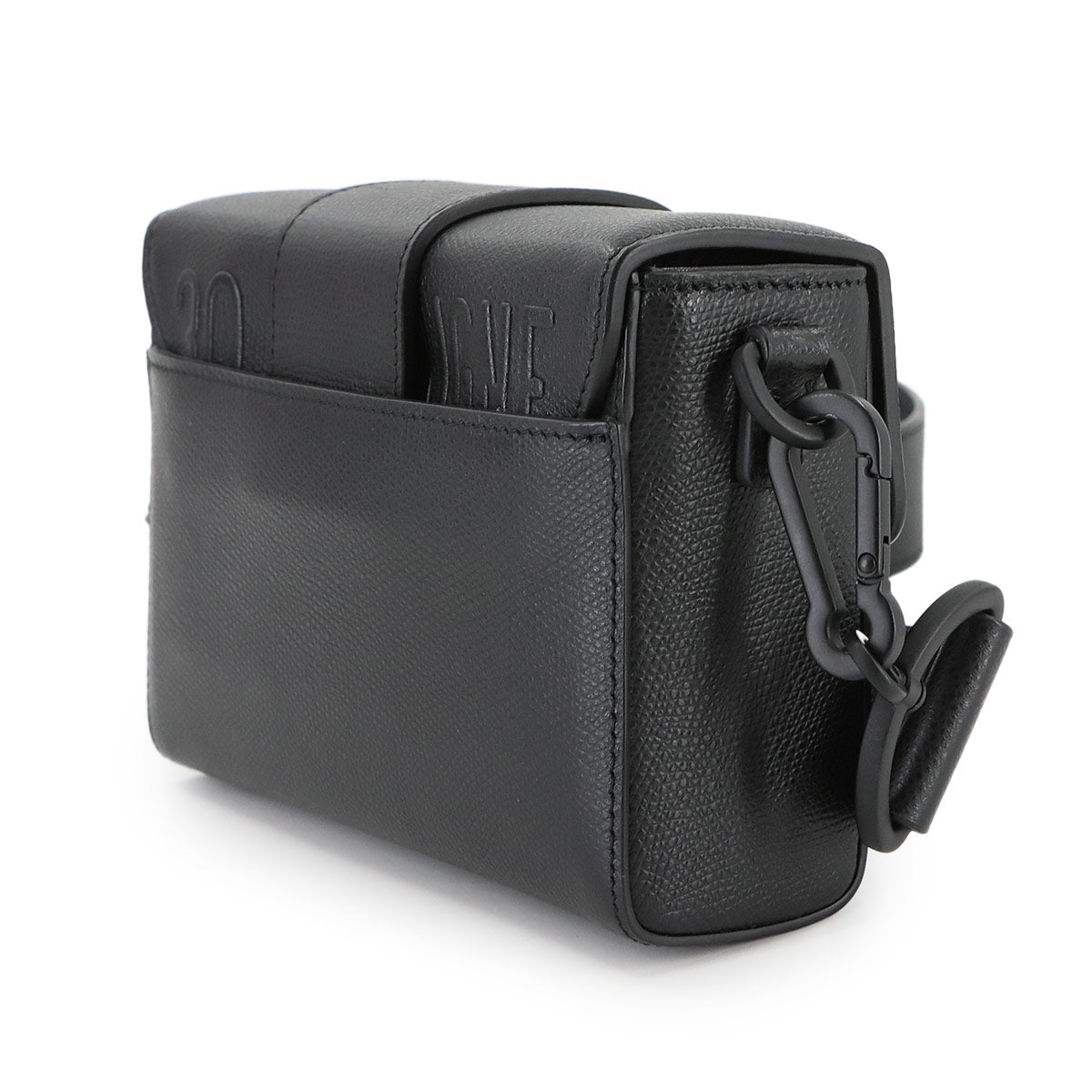 30 Montaigne Box Shoulder Bag Leather Black M9204UMOS