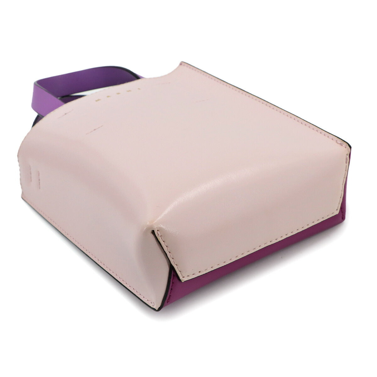 Museo Nano Tote Shoulder Bag Leather Purple Pink Purse