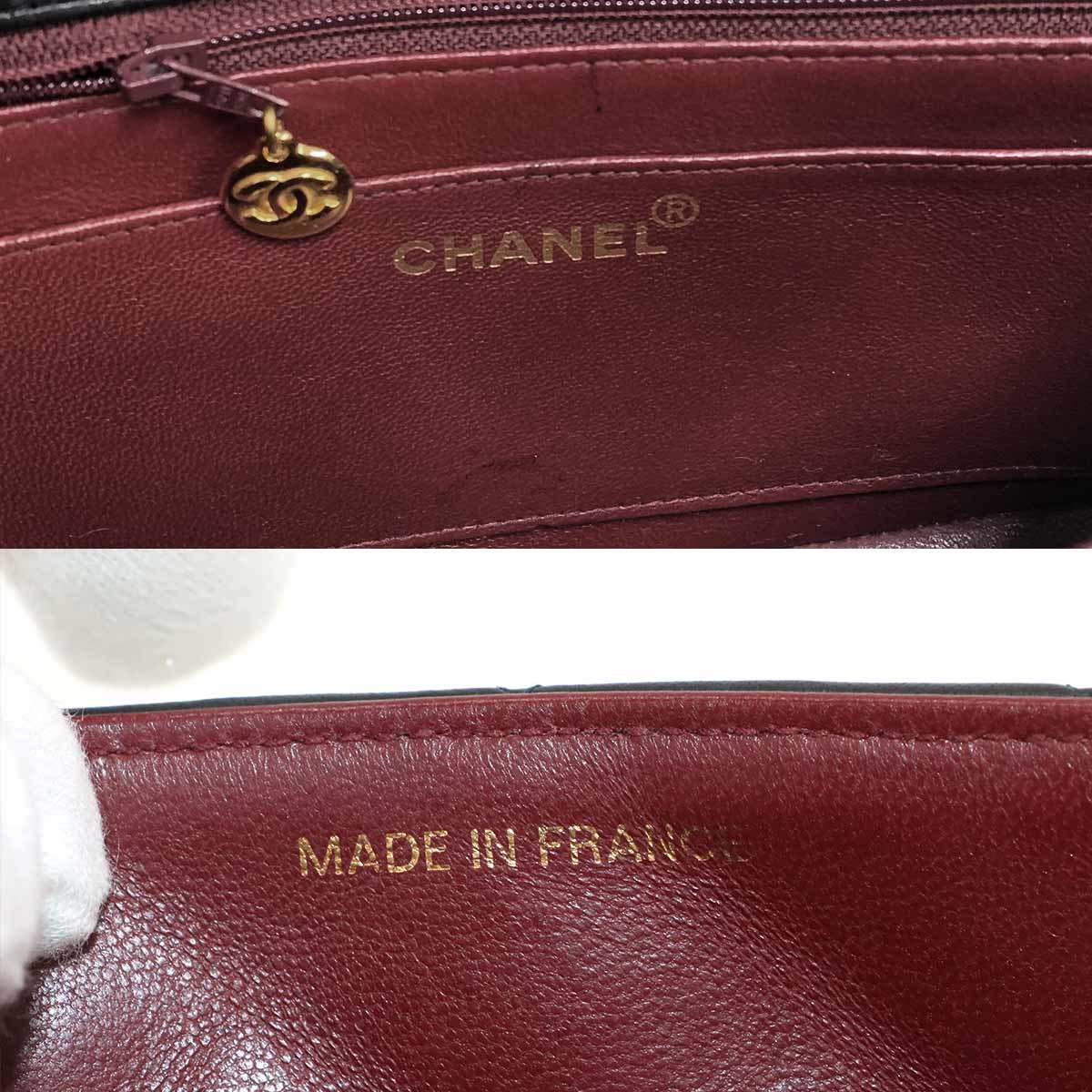 Diana Matelasse 22 Chain Shoulder Bag Leather A01164 Vintage