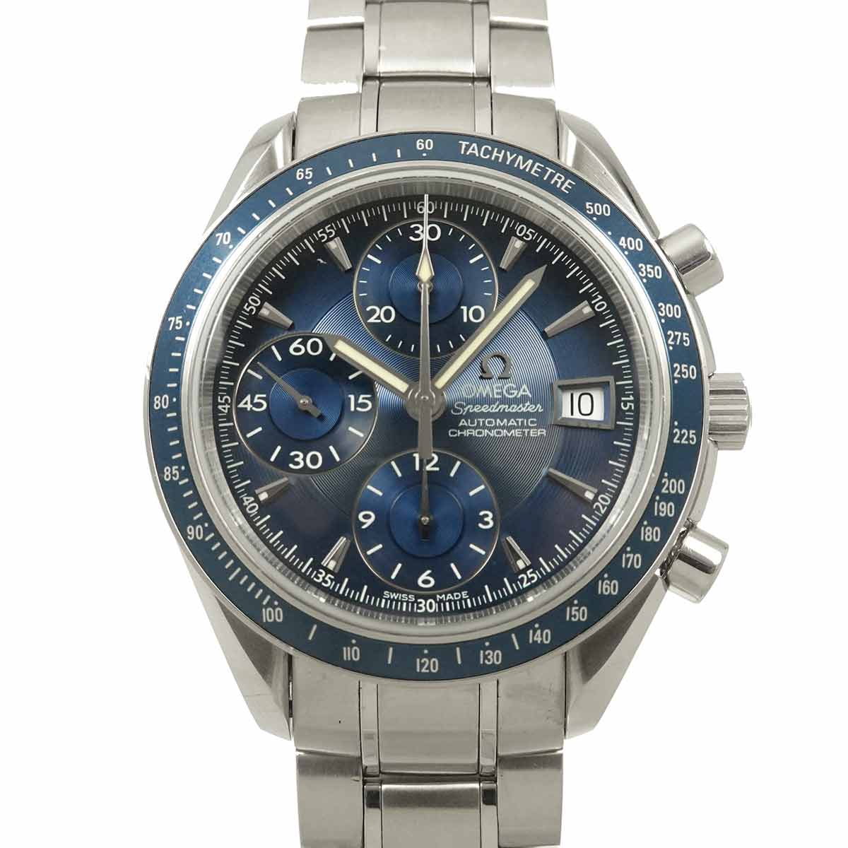 Speedmaster Date 3212 80 Chronograph Automatic Blue Dial Mens
