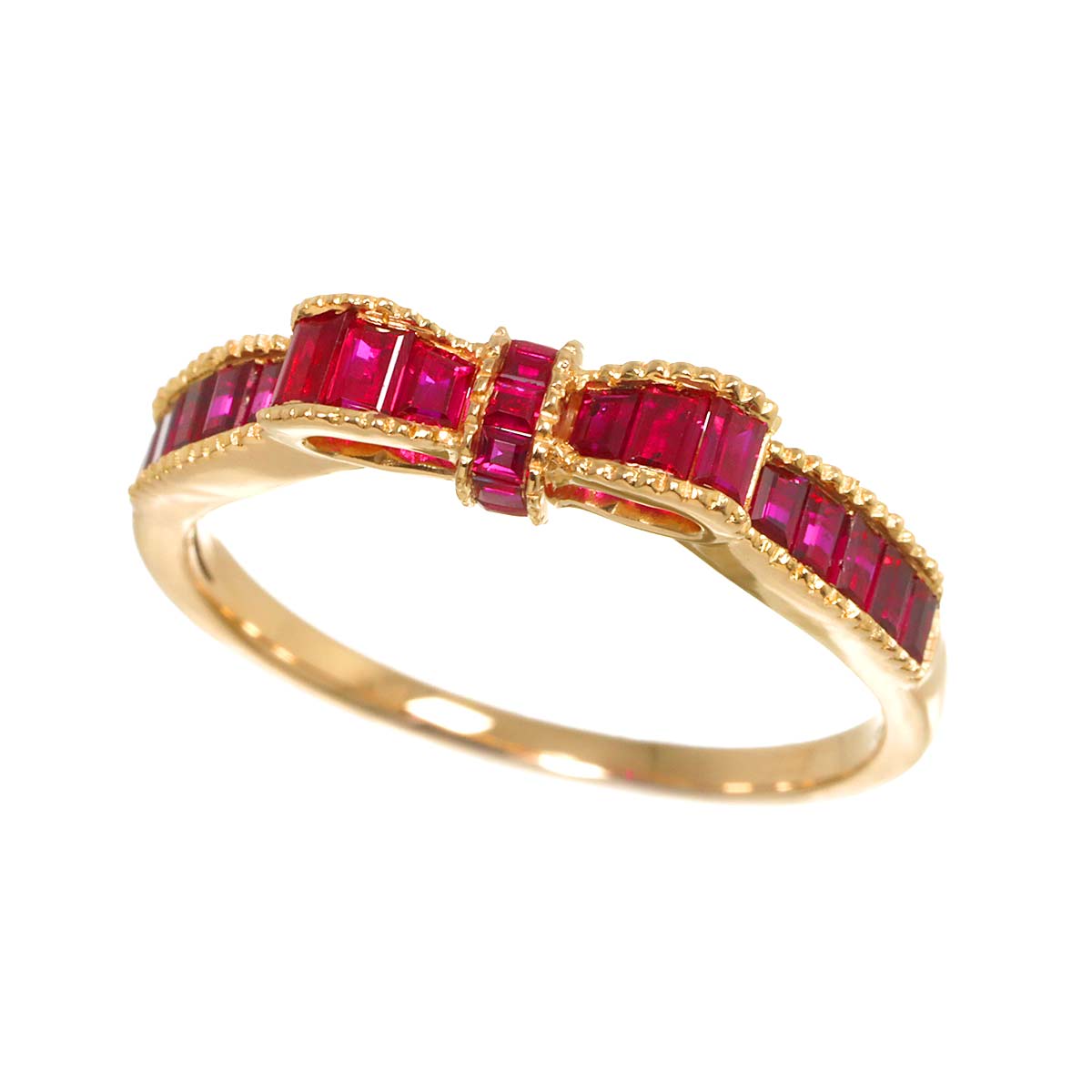 Ruby 1.02ct Ring 18K PG Pink Gold 750 9(US)