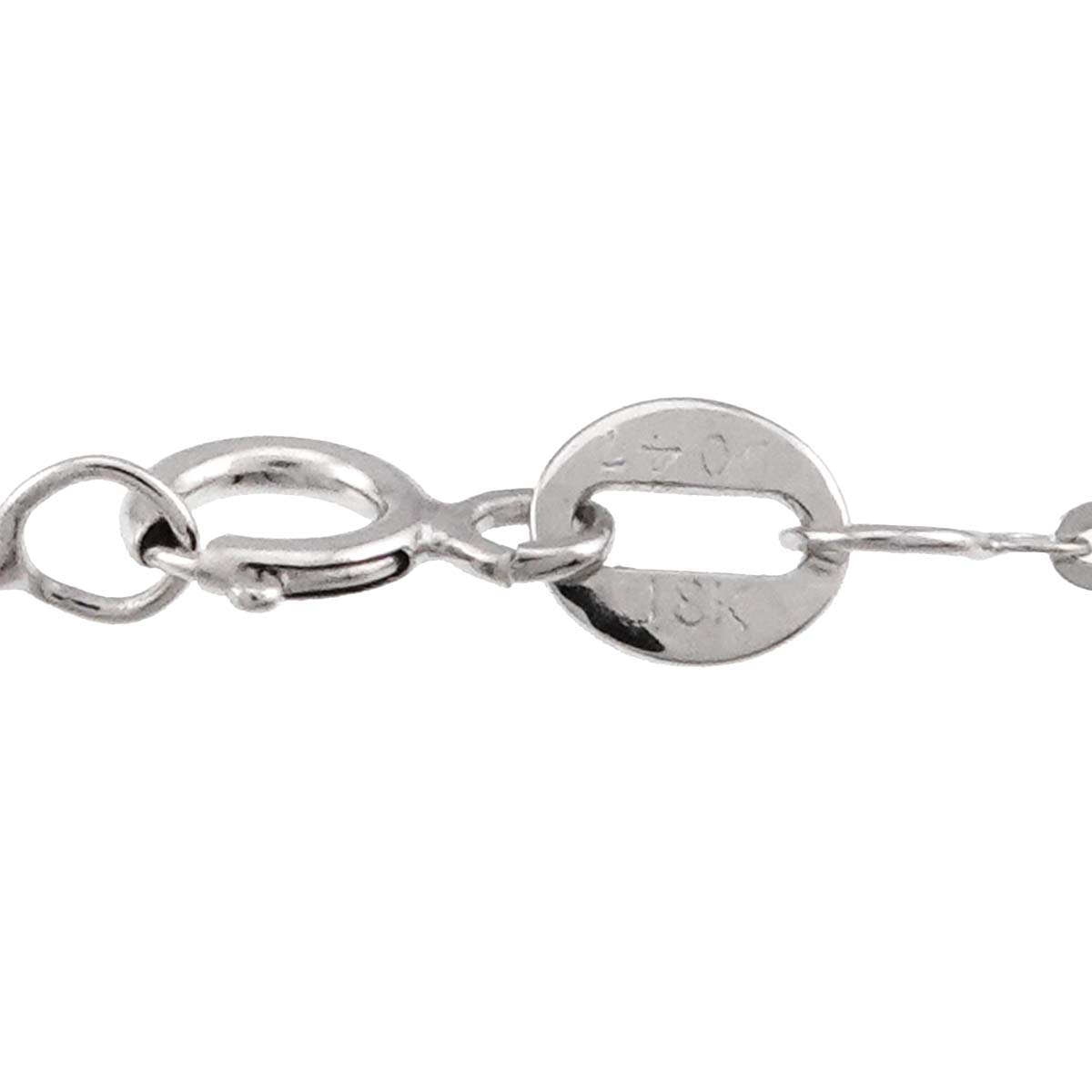 Diamond 0.47ct Necklace 18K WG White Gold 750