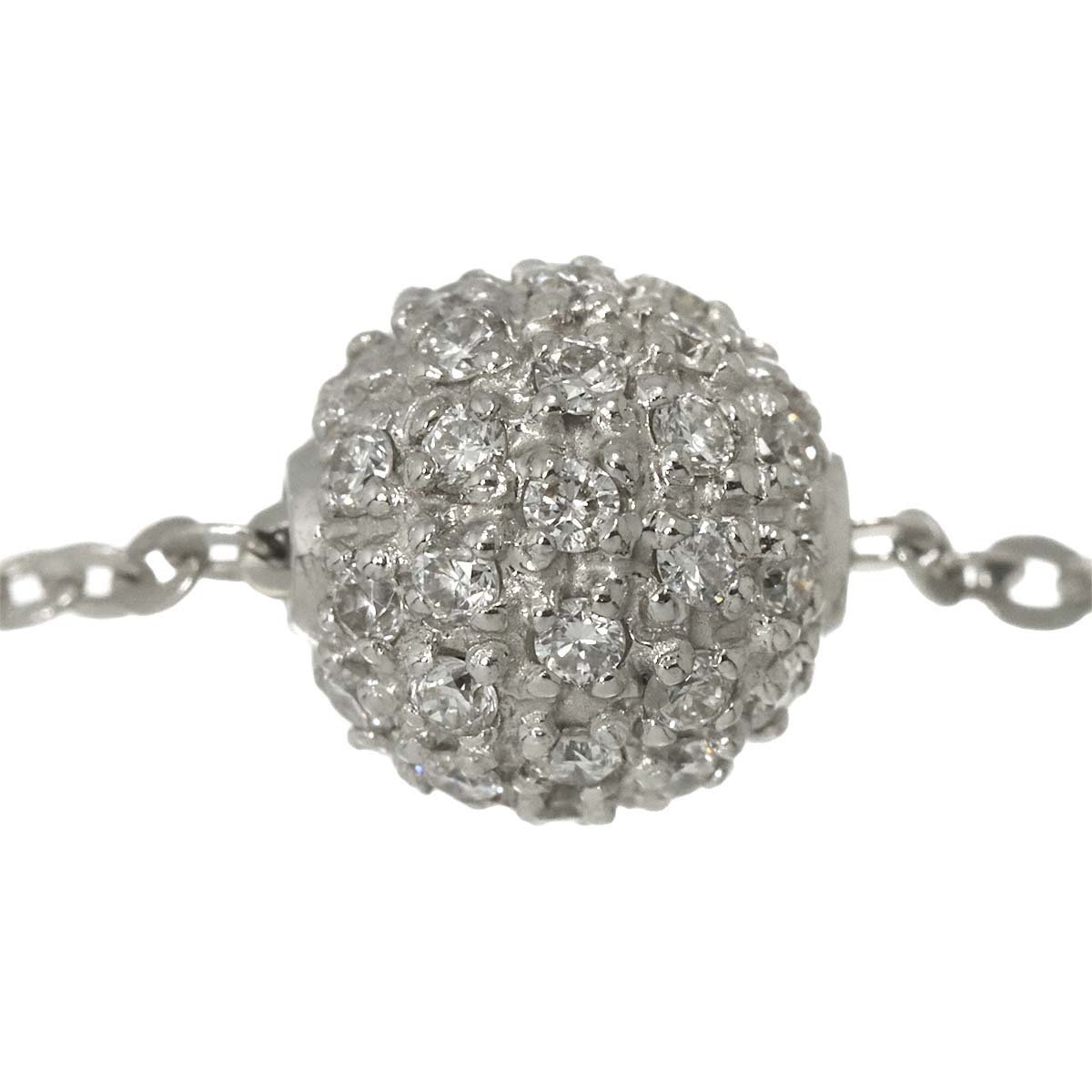 Diamond 0.47ct Necklace 18K WG White Gold 750