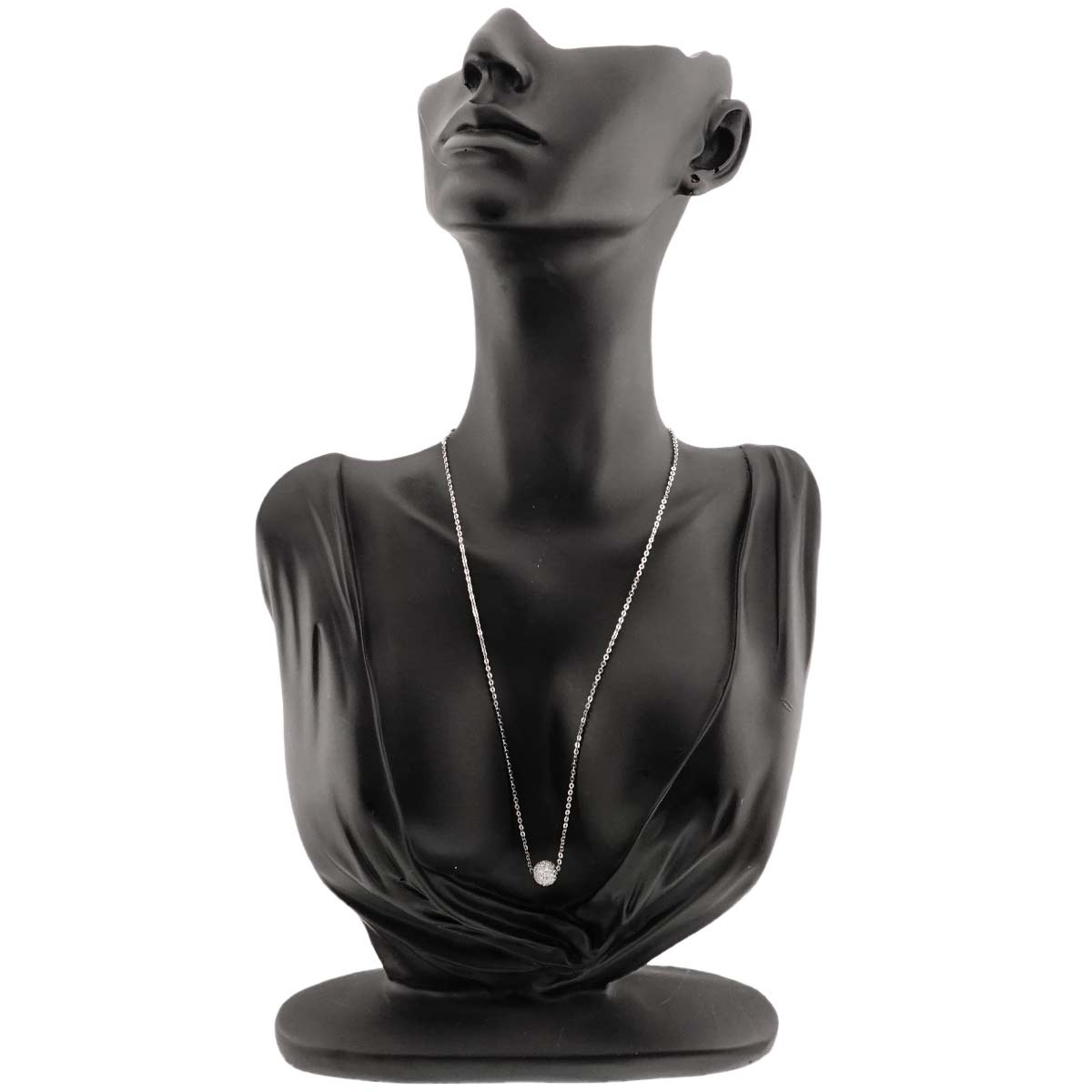 Diamond 0.47ct Necklace 18K WG White Gold 750