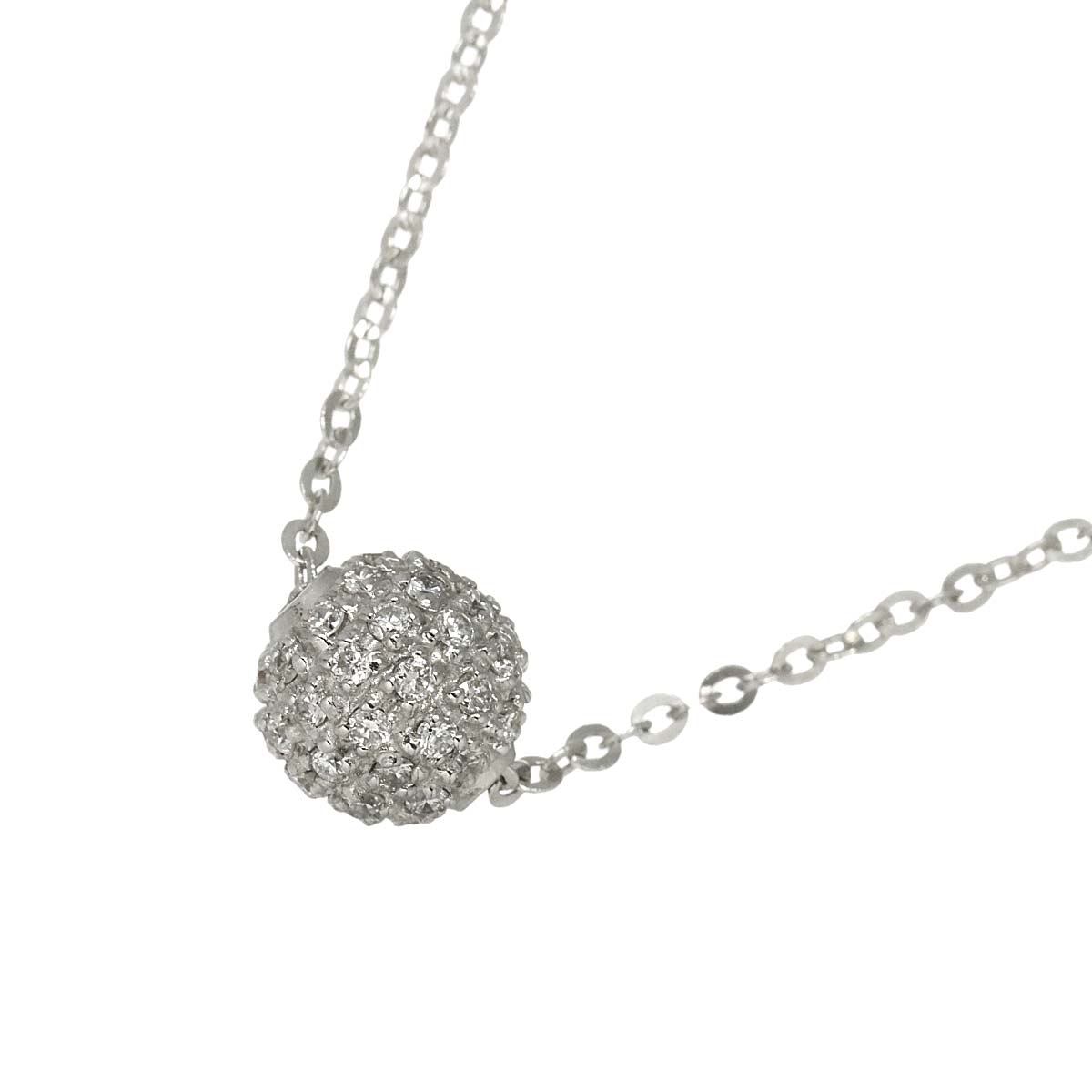 Diamond 0.47ct Necklace 18K WG White Gold 750