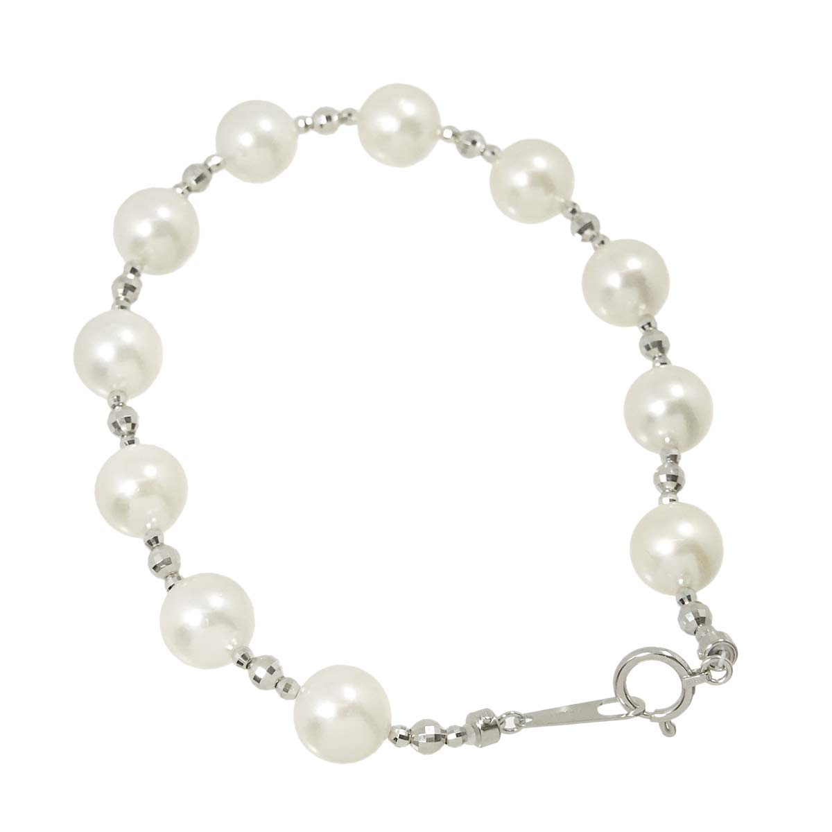Akoya Pearl 8.1mm Bracelet 18K WG White Gold 750