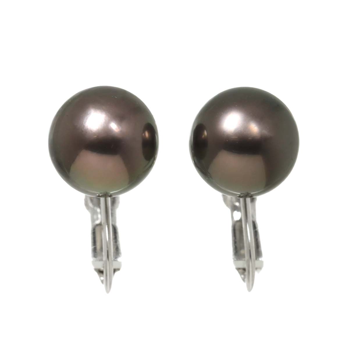 South Sea Pearl 10.1mm Earrings 14K K14 WG White Gold 585