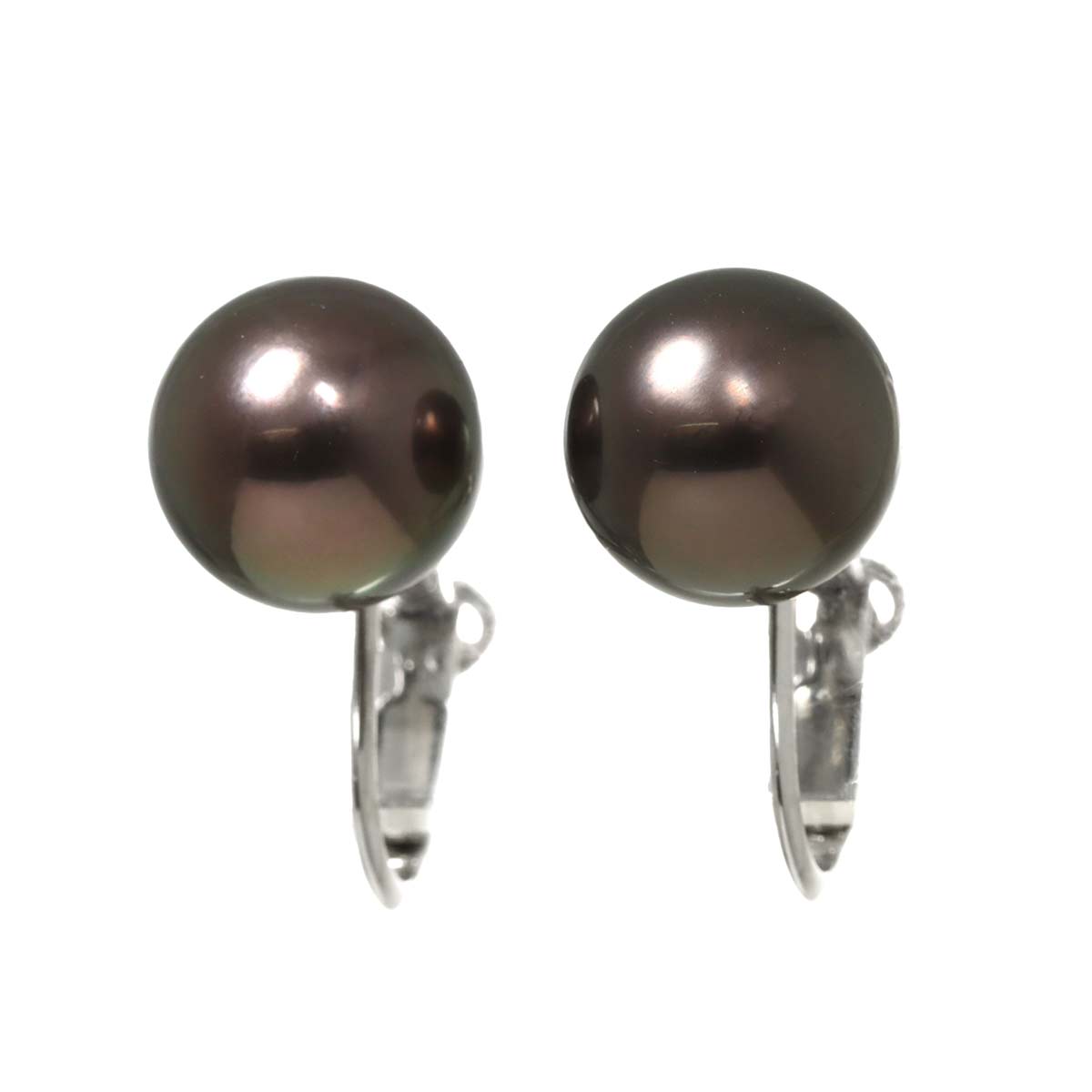 South Sea Pearl 10.1mm Earrings 14K K14 WG White Gold 585