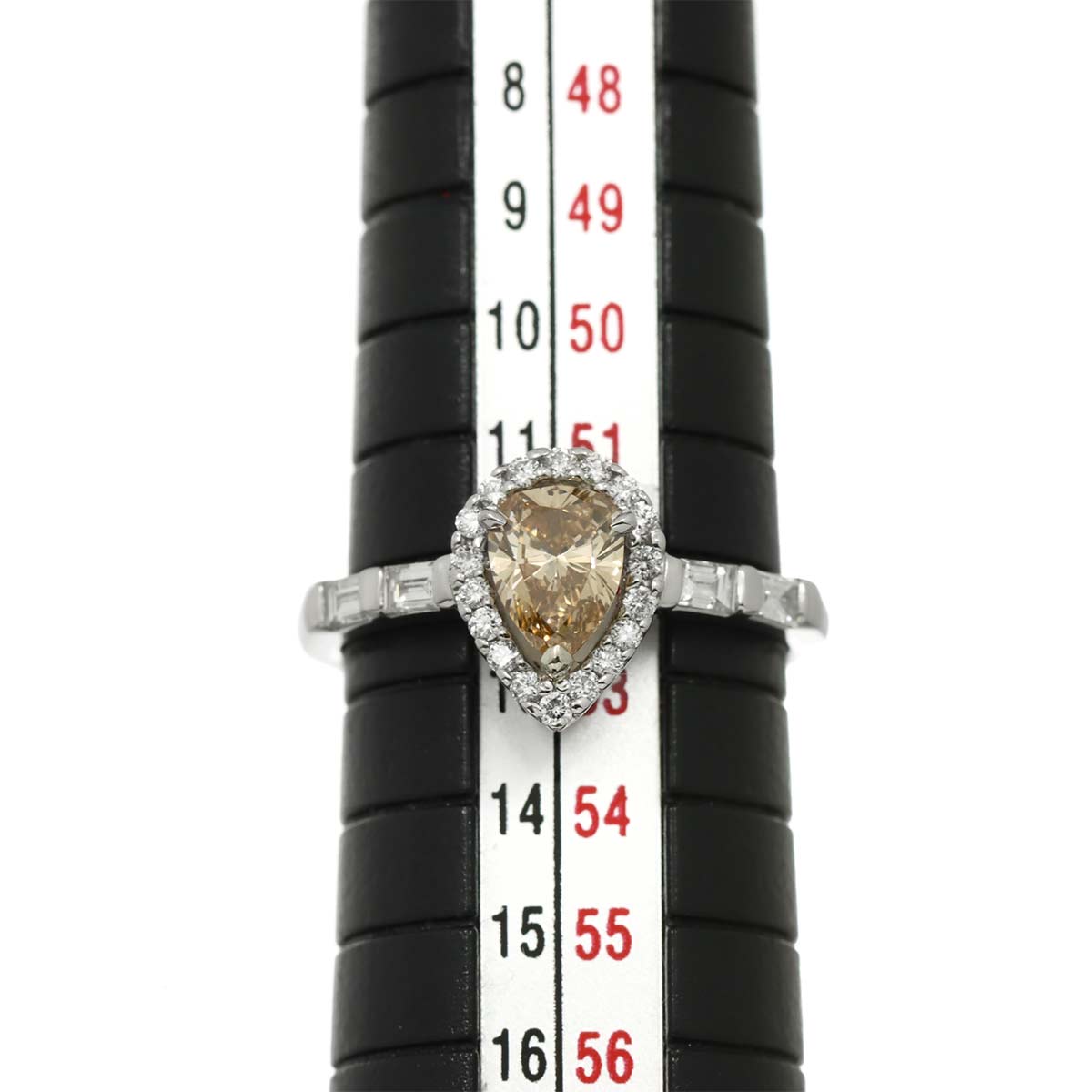 Diamond 0.621ct/0.31ct Ring Pt Platinum size6(US)