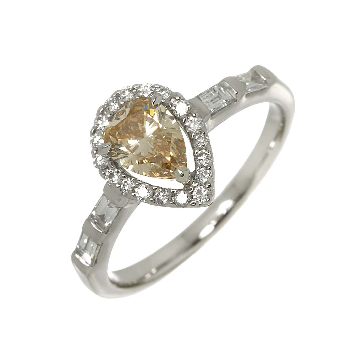 Diamond 0.621ct/0.31ct Ring Pt Platinum size6(US)