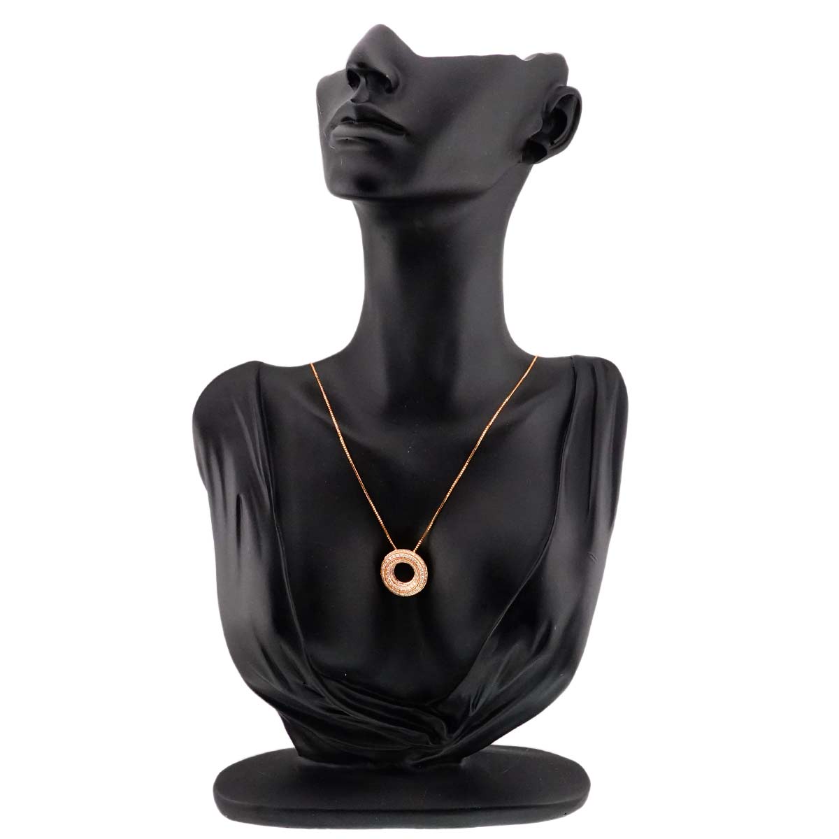 Diamond 1.00ct Necklace 18K K18 PG Pink Gold 750