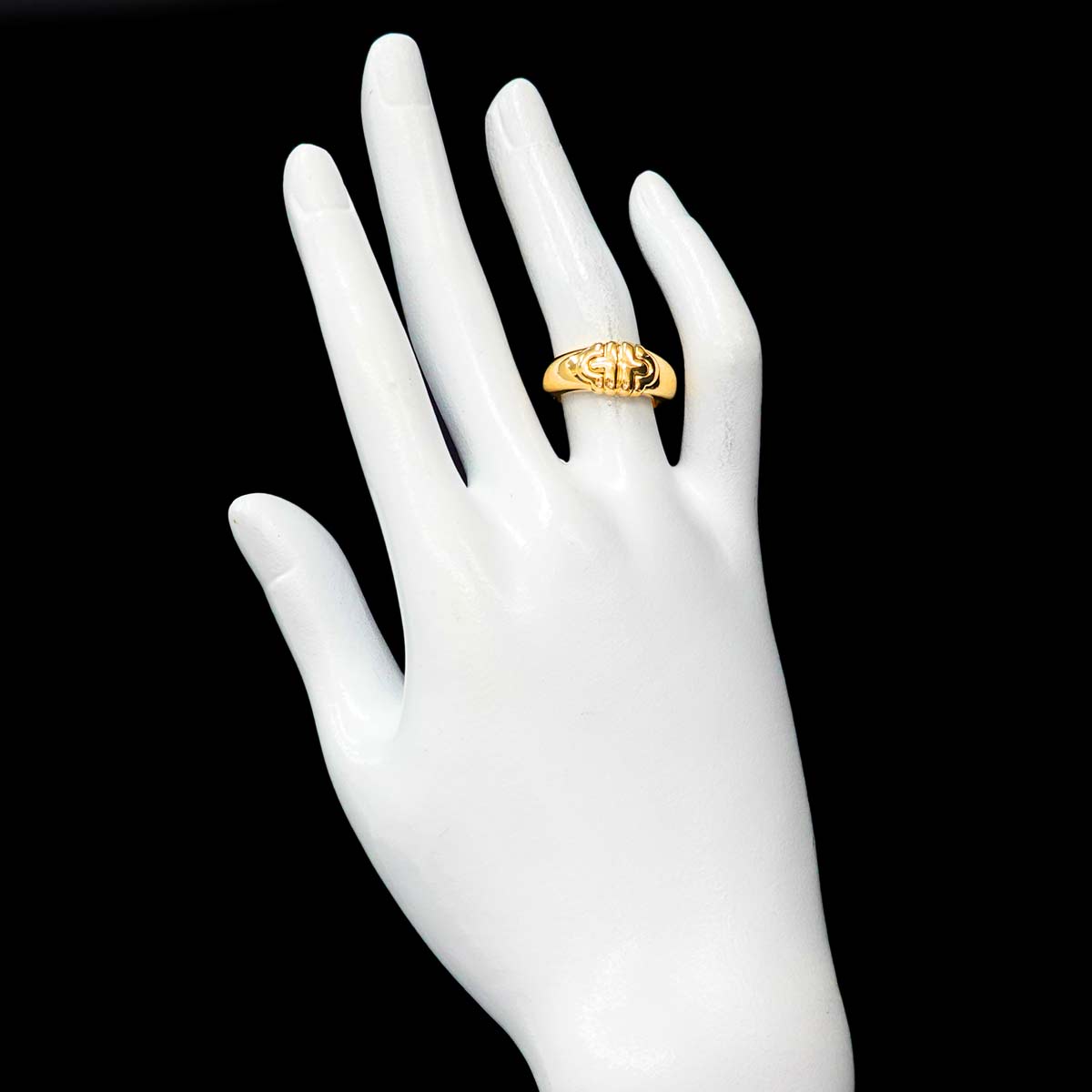 Parentesi Ring 18K Yellow Gold 750 Size5.5-5.75(US)