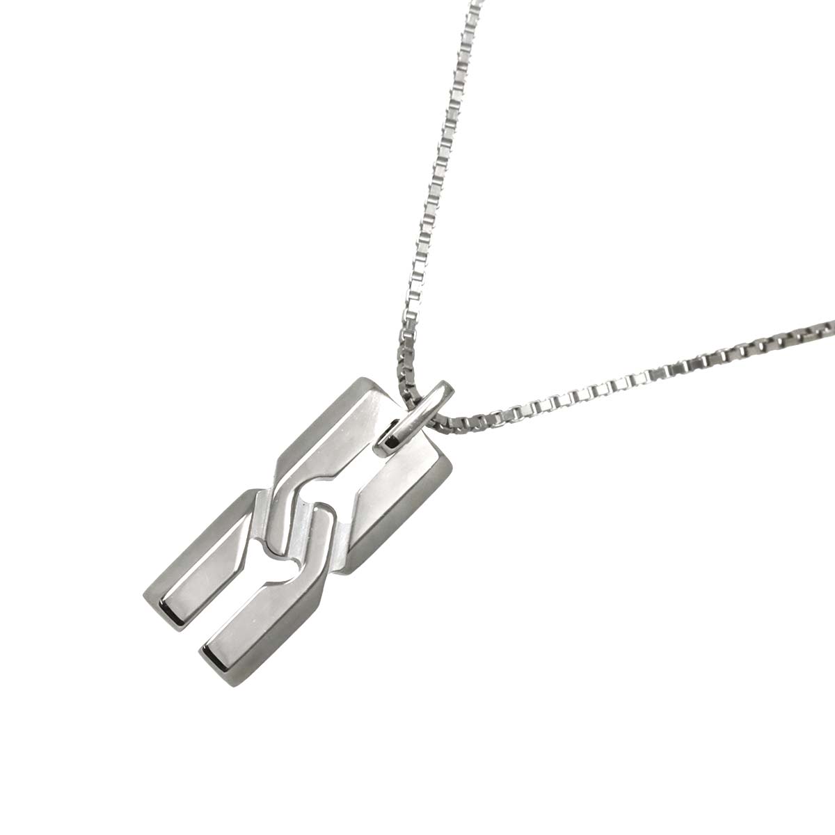 Infinity Necklace 18K White Gold 750