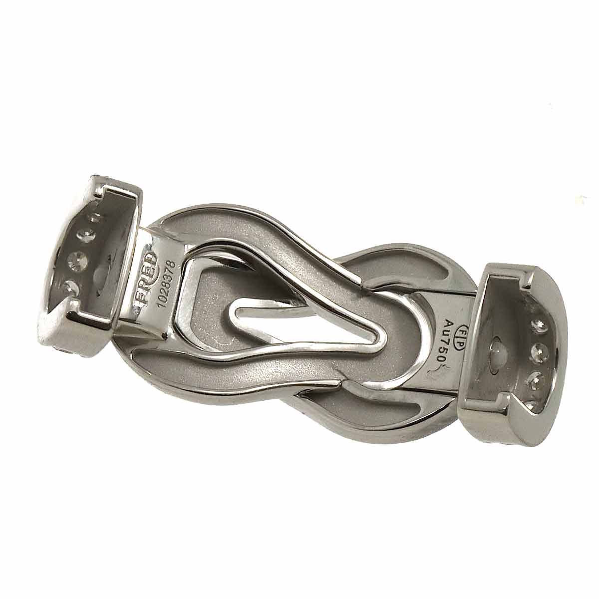 Chance Infini Diamond Bracelet LM 18K White Gold 750 Steel size14