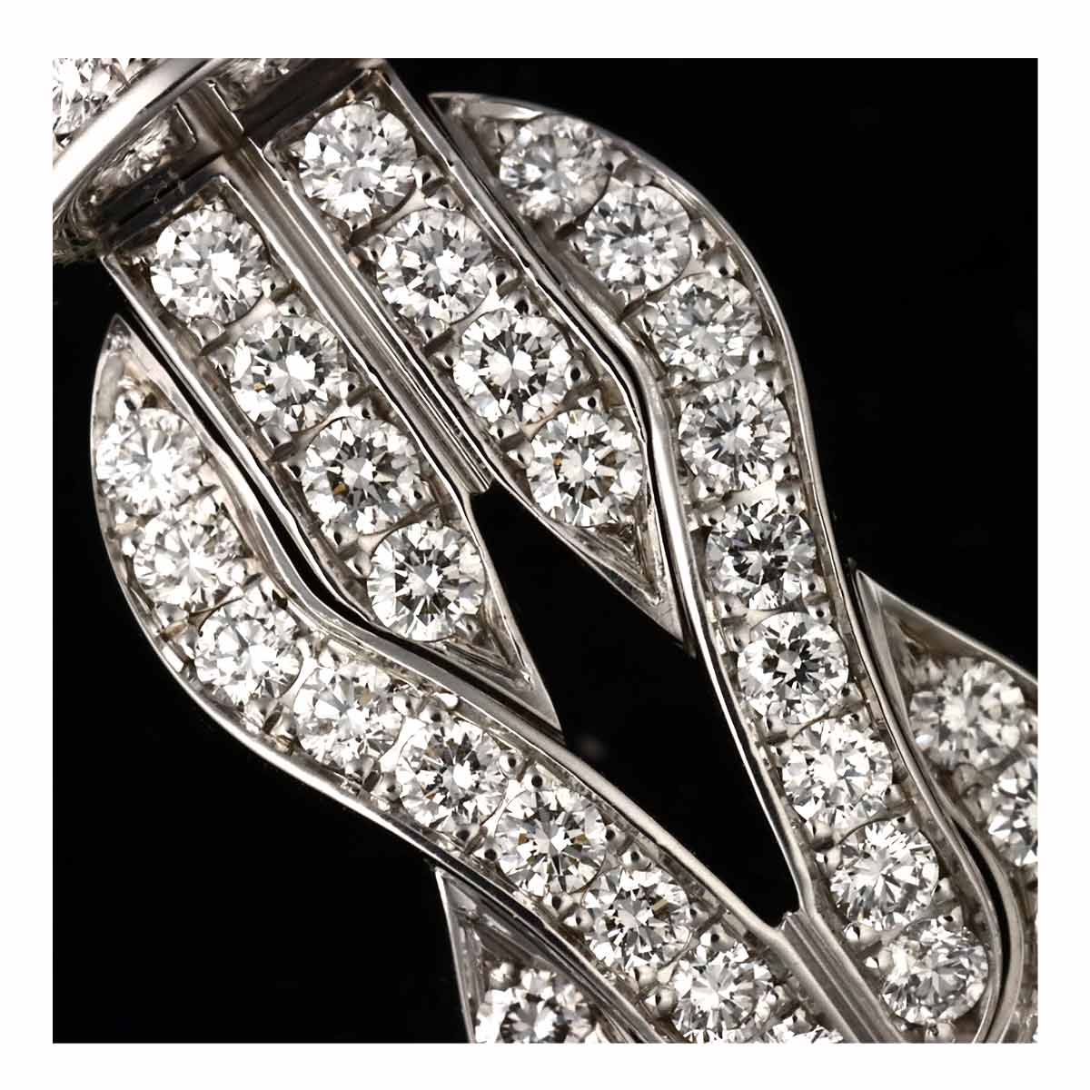 Chance Infini Diamond Bracelet LM 18K White Gold 750 Steel size14