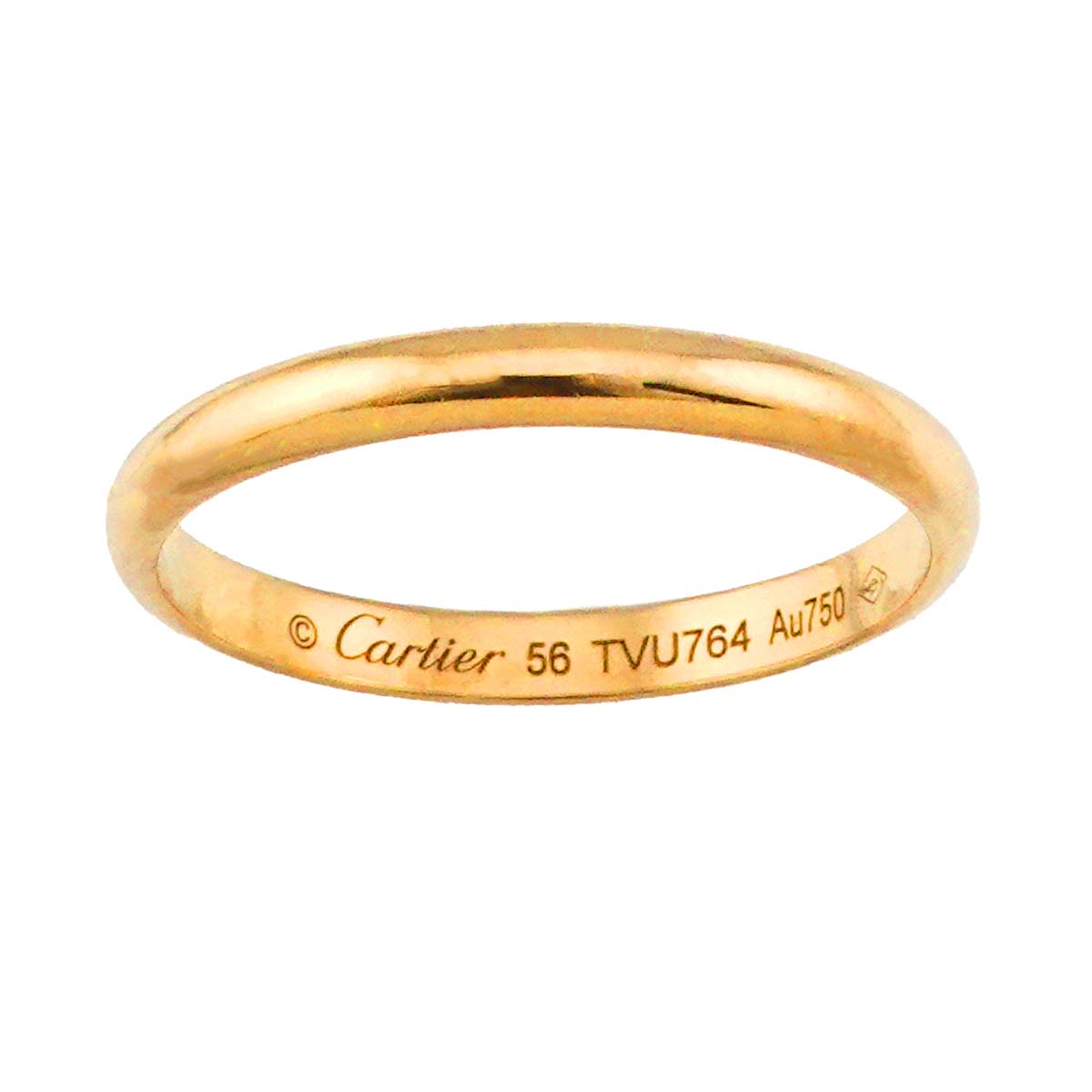 Classic Ring 18K Yellow Gold 750 size56 7.5(US)