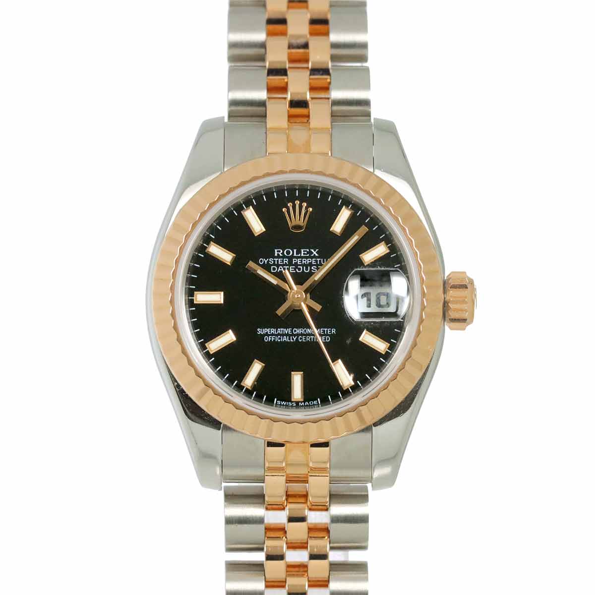 Datejust 179171 Serial D 750 PG Automatic Black Dial Ladies