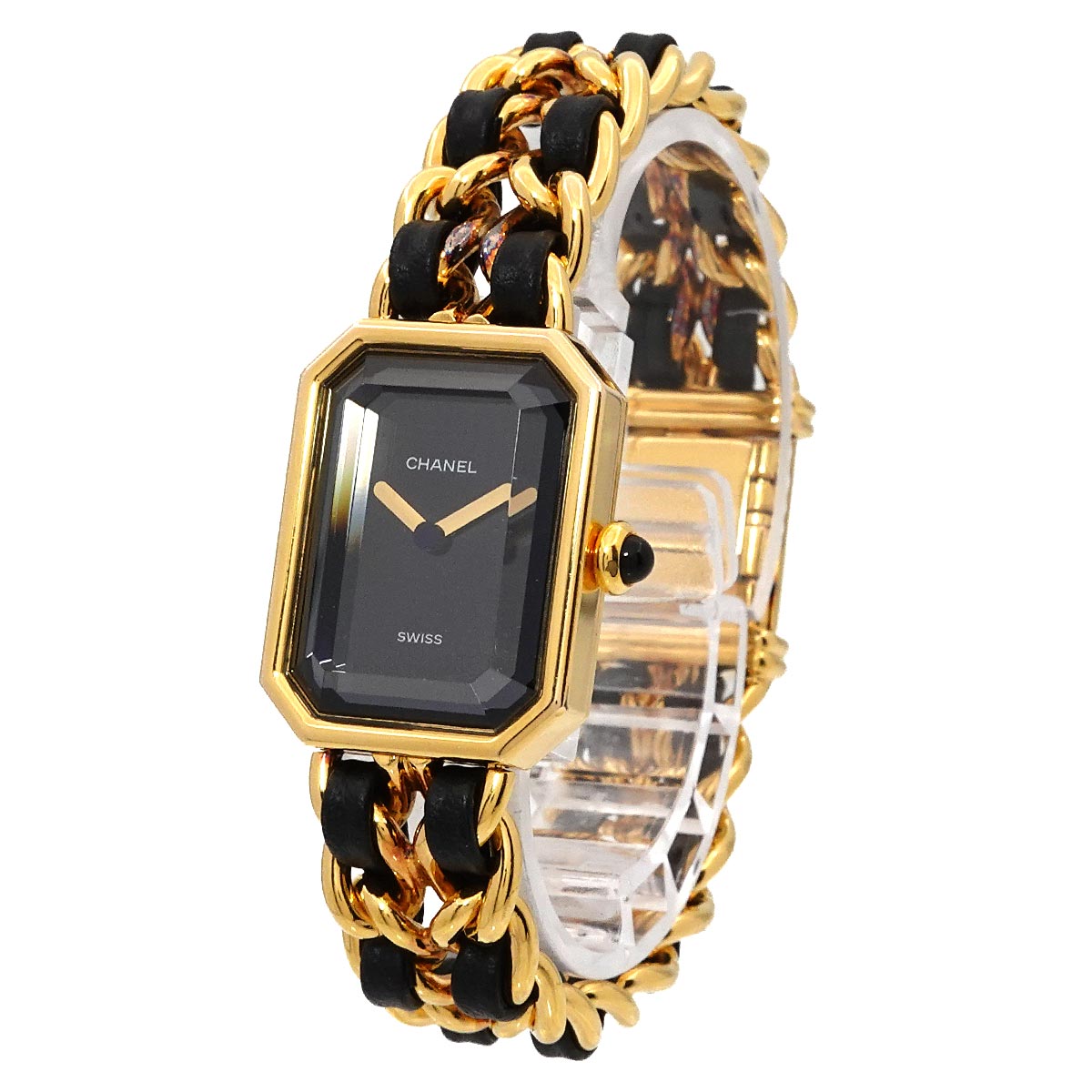 Premiere Size M H0001 Vintage Quartz Black Dial Ladies Watch