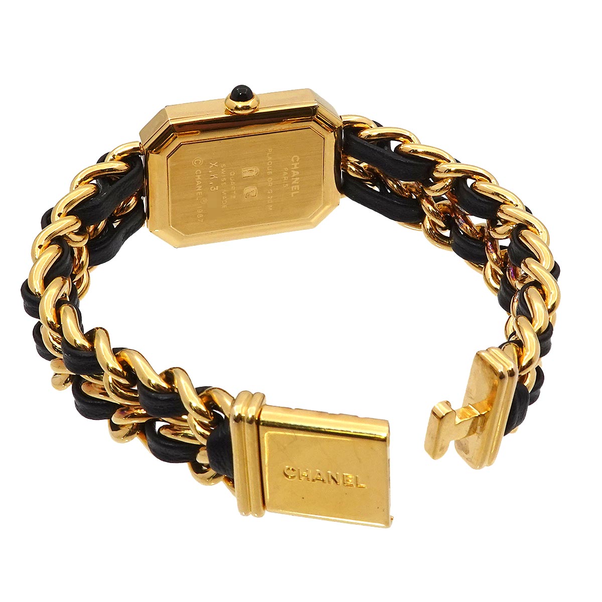 Premiere Size M H0001 Vintage Quartz Black Dial Ladies Watch