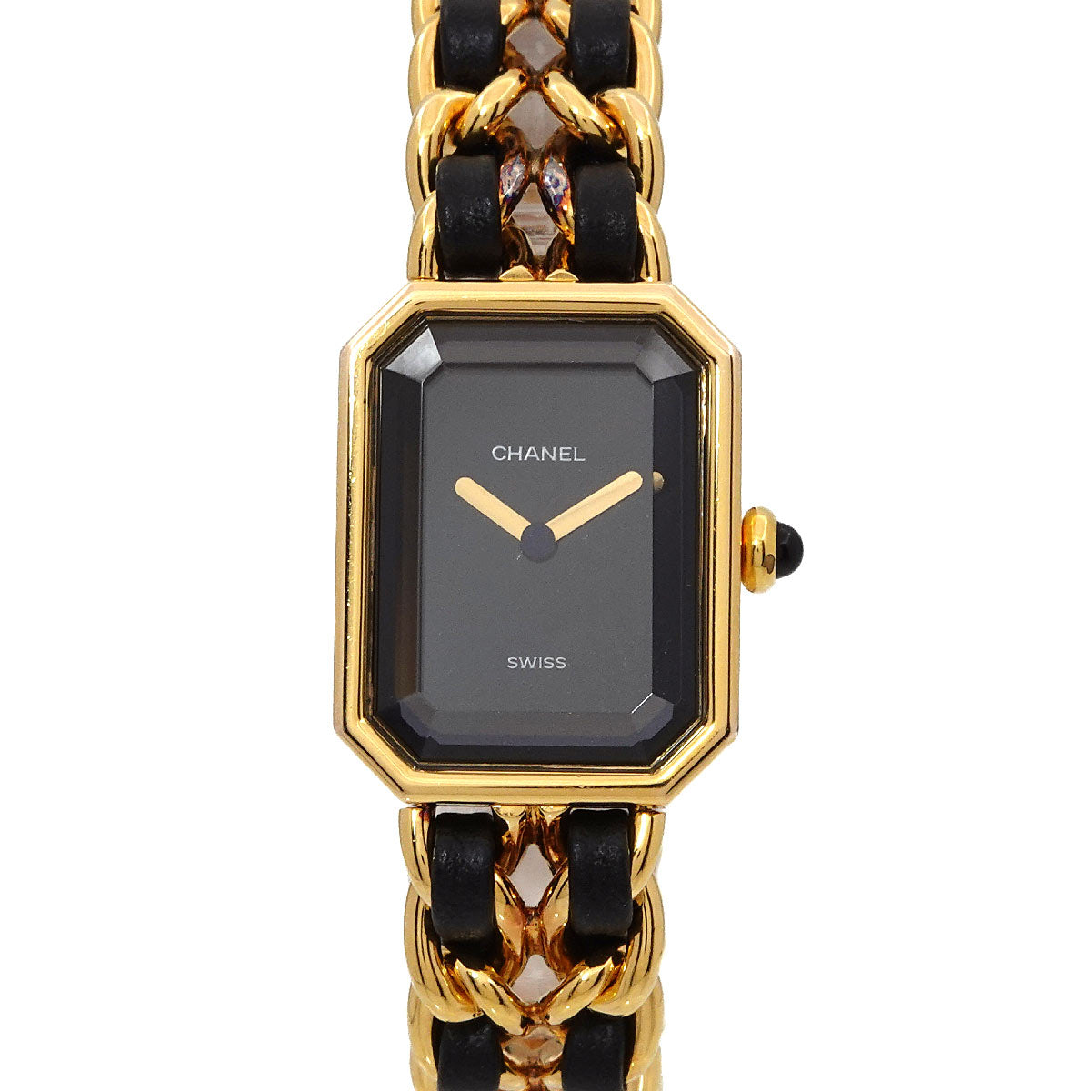 Premiere Size M H0001 Vintage Quartz Black Dial Ladies Watch