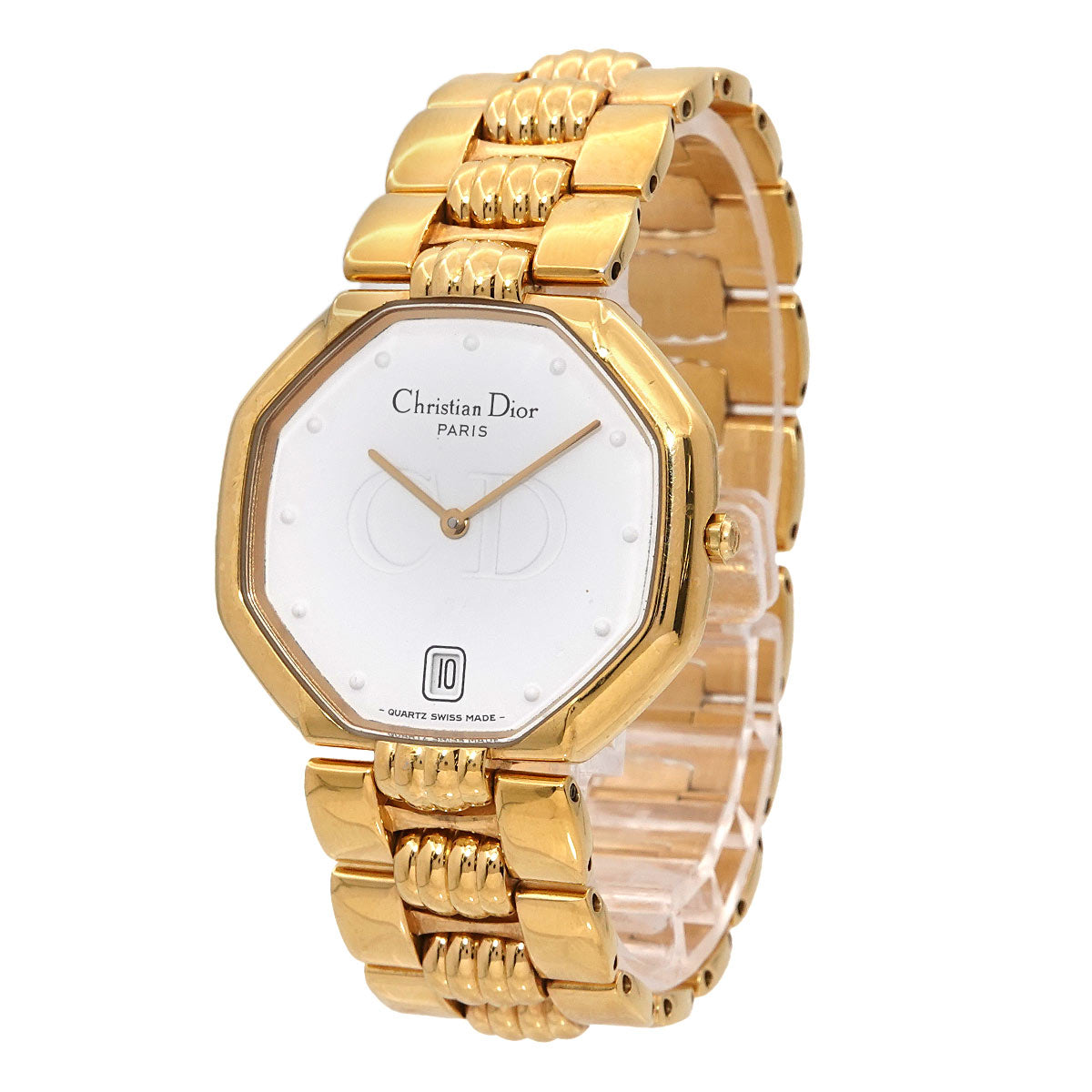 Octagon 45.154 Quartz Date White Dial Mens Watch