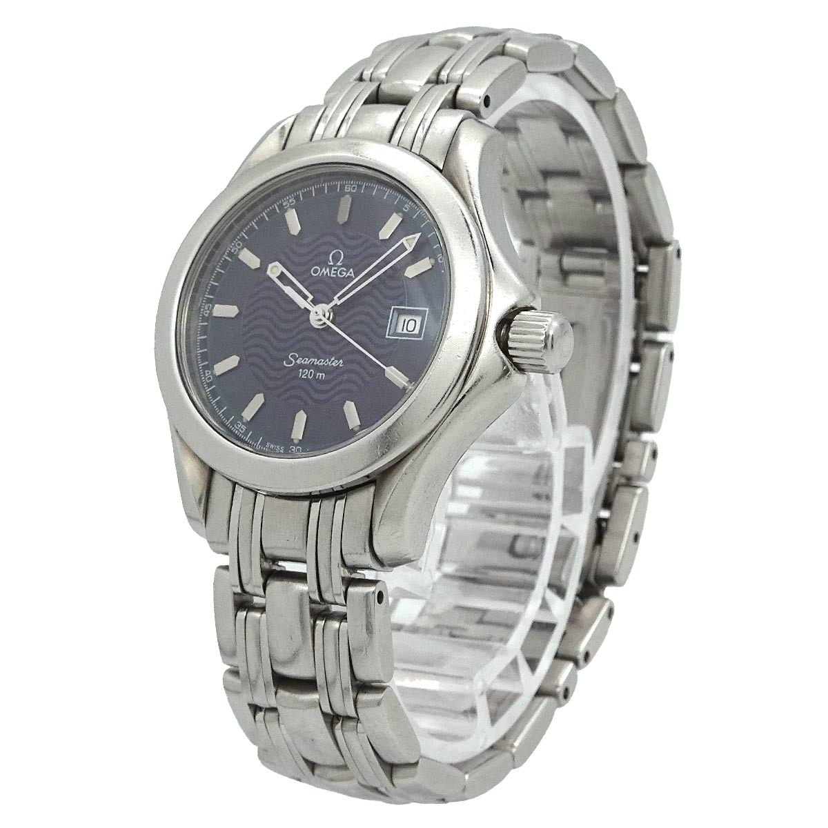 Seamaster 120 Date 2571 81 Quartz Blue Dial Ladies Watch