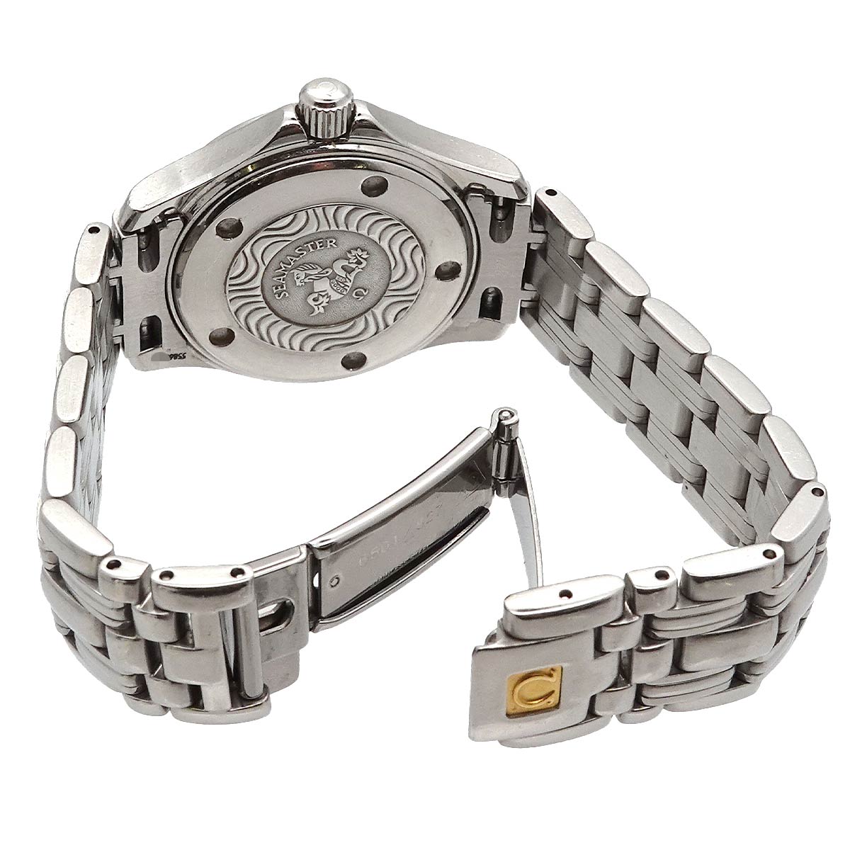 Seamaster 120 Date 2571 81 Quartz Blue Dial Ladies Watch