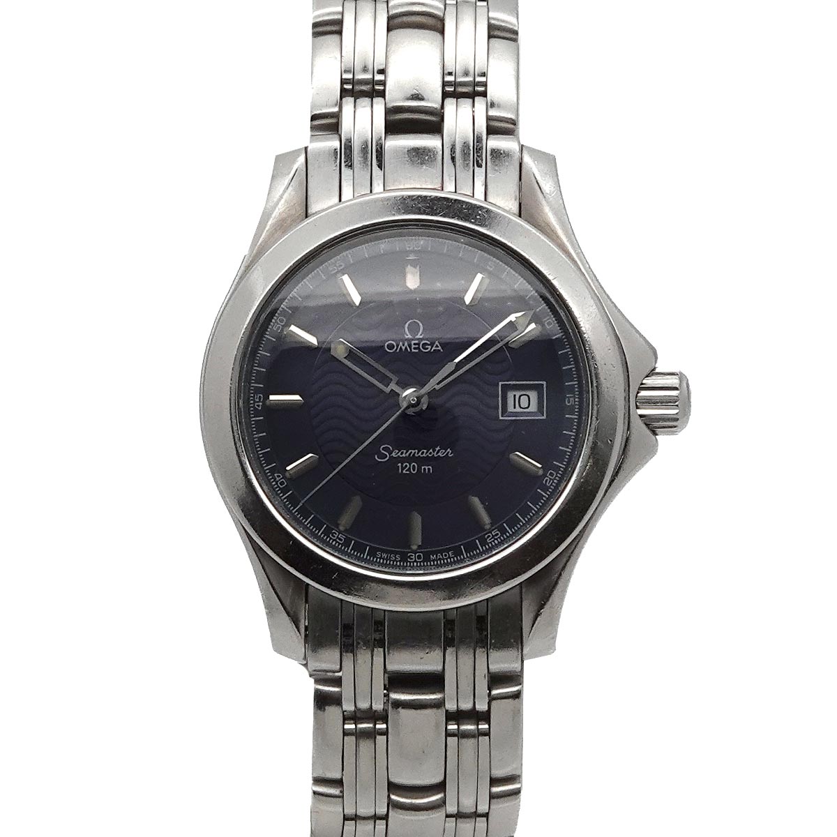 Seamaster 120 Date 2571 81 Quartz Blue Dial Ladies Watch