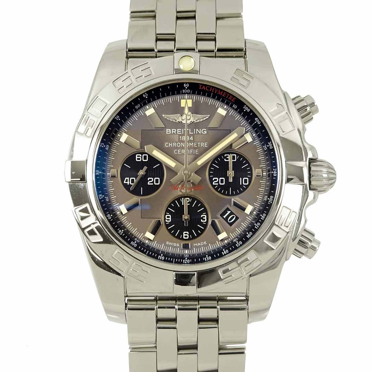 Chronomat44 AB0110 Automatic Chronograph Gray Dial Mens