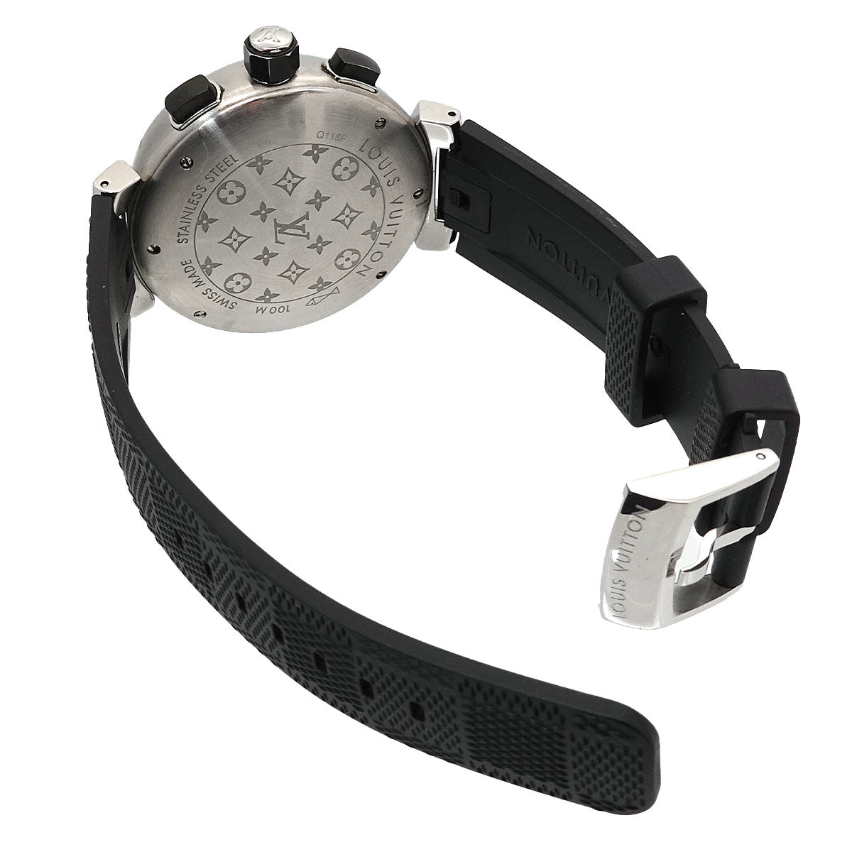 Tambour In Black Q118F Quartz Analog Digital Watch