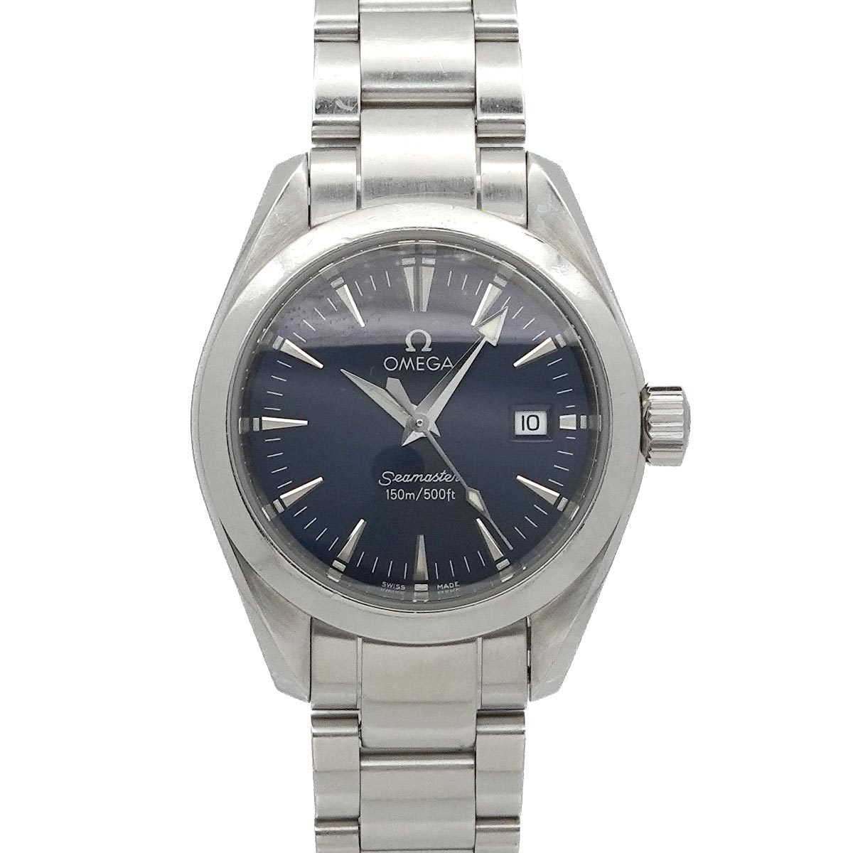 Seamaster Aqua Terra 2577 80 Date Quartz Navy Dial Ladies