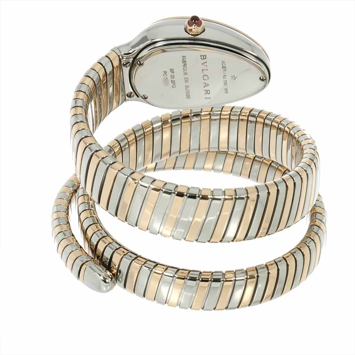 Serpenti Tubogas 102236 Quartz K18PG Quartz Silver Dial