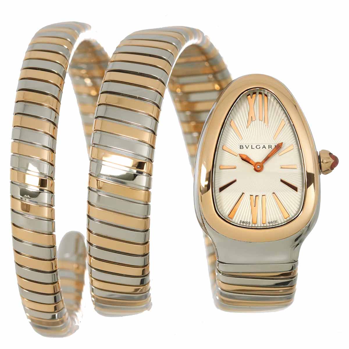 Serpenti Tubogas 102236 Quartz K18PG Quartz Silver Dial