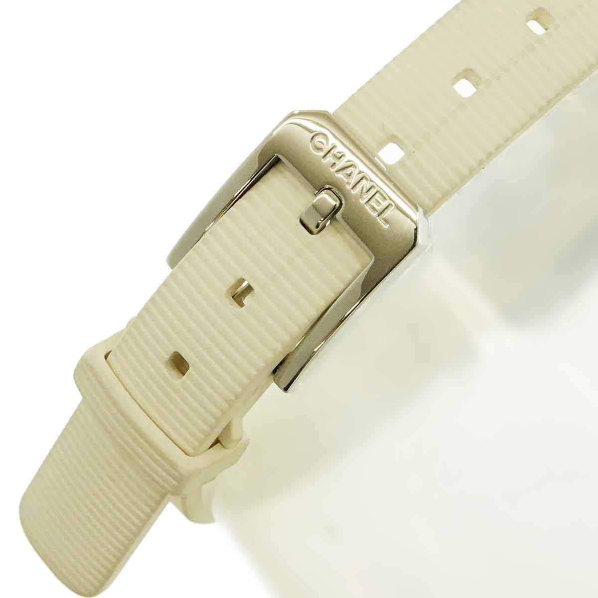 Premiere H2433 Diamond Bezel Rubber White Shell Dial Ladies