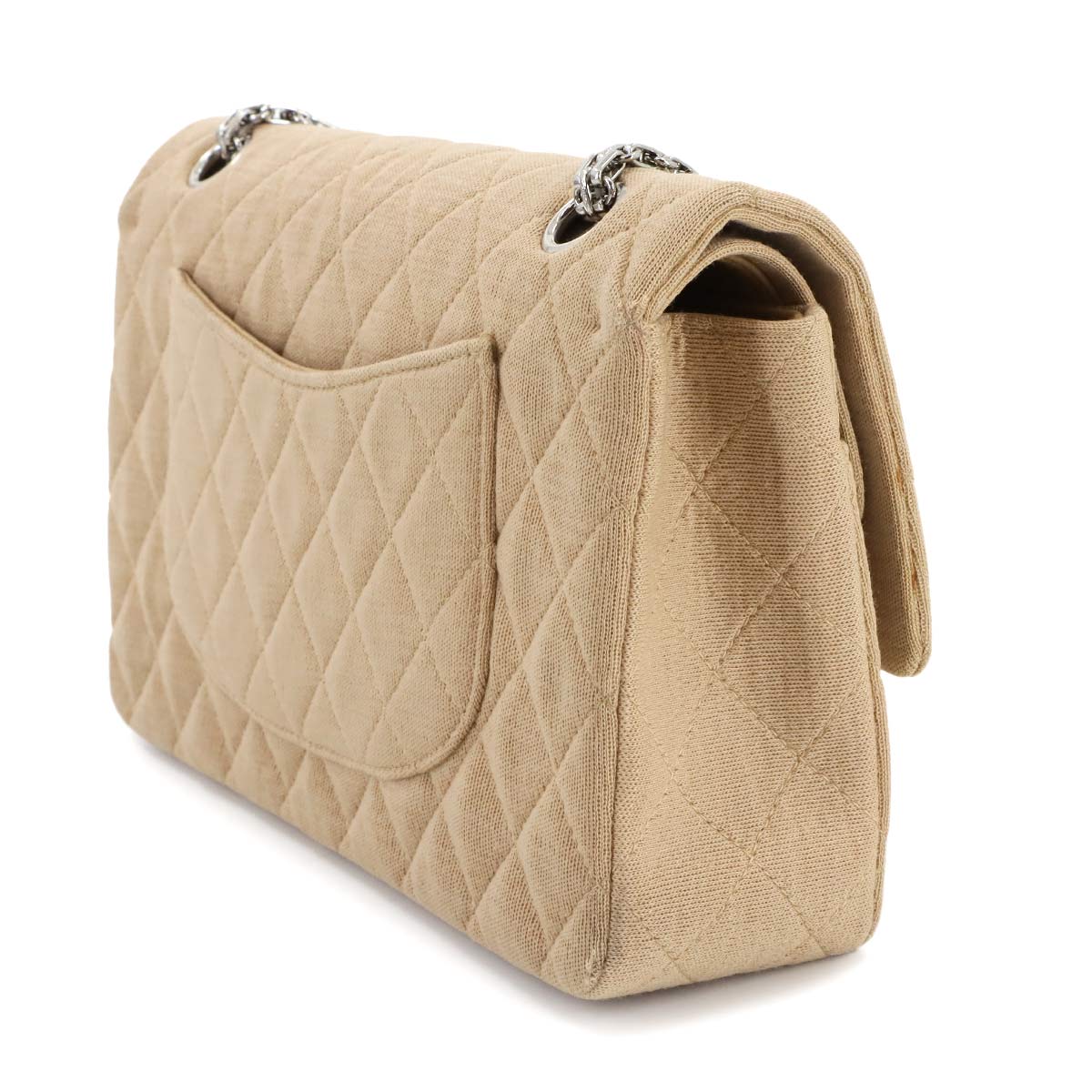 Medium Classic Double Flap Chain Bag 25cm Cotton Jersey