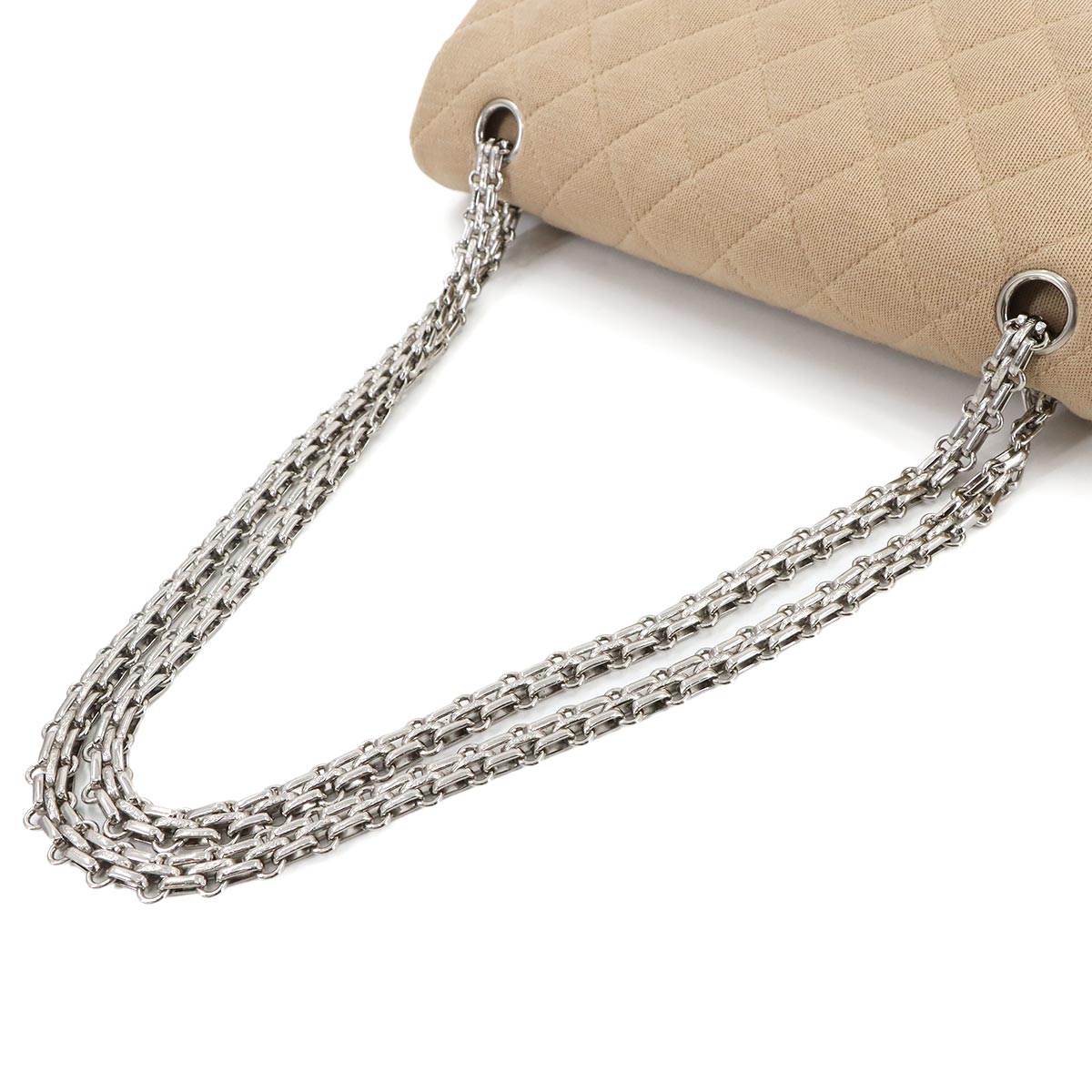Medium Classic Double Flap Chain Bag 25cm Cotton Jersey