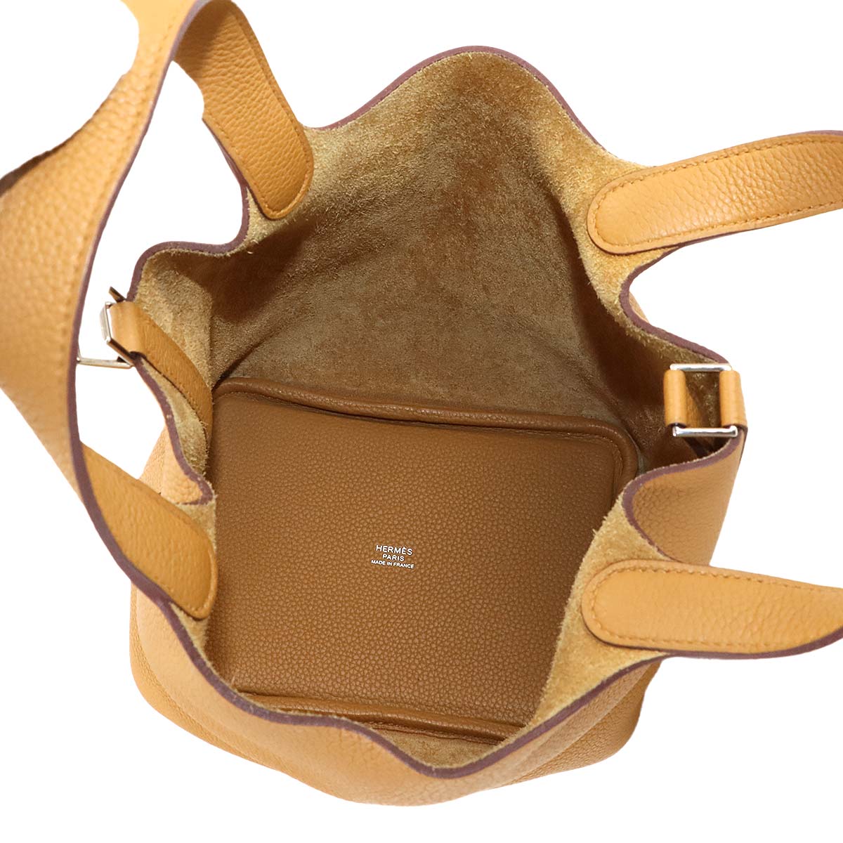 Picotin Lock PM Hand Bag Taurillon Maurice Sesami Purse