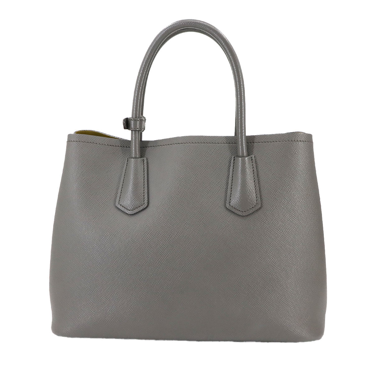 Double Medium Tote Shoulder Bag Saffiano Leather Marmo 1BG775