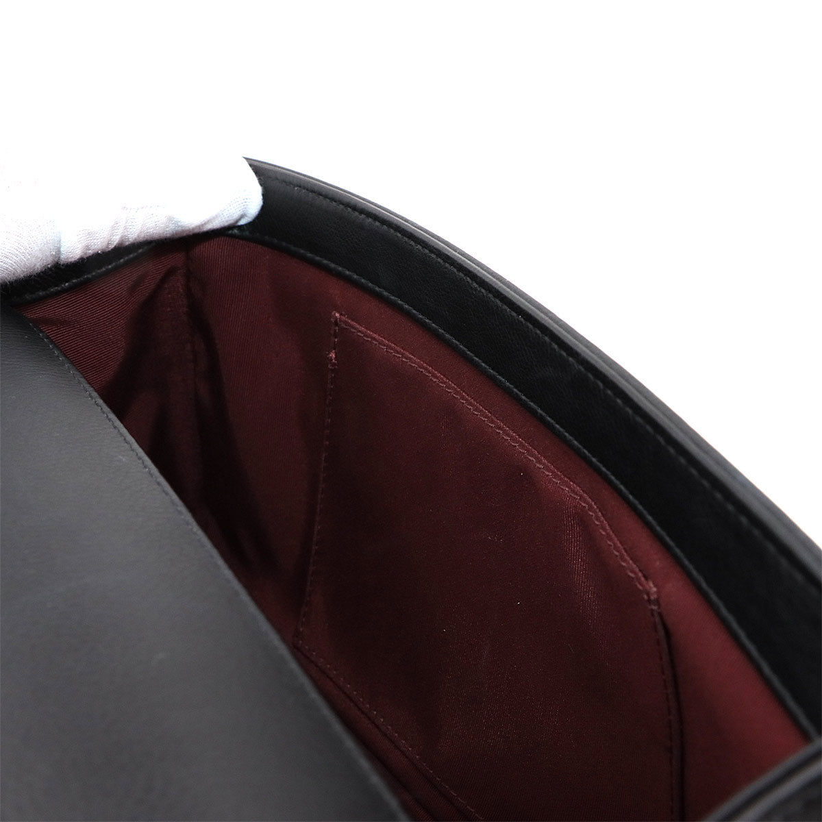 BOY CHANEL Large Chain houlder Bag Leather Black A92193 Purse