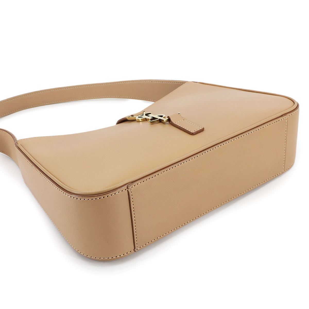 LE5A7 Monogram Shoulder Bag Leather Beige 657228