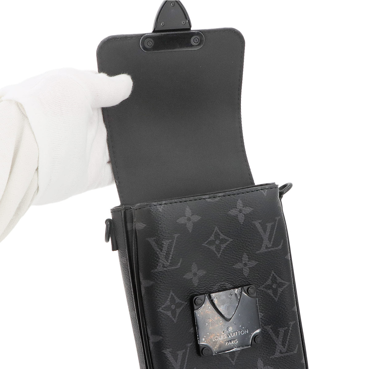 Monogram Eclipse S-Lock Vertical Wearable Wallet