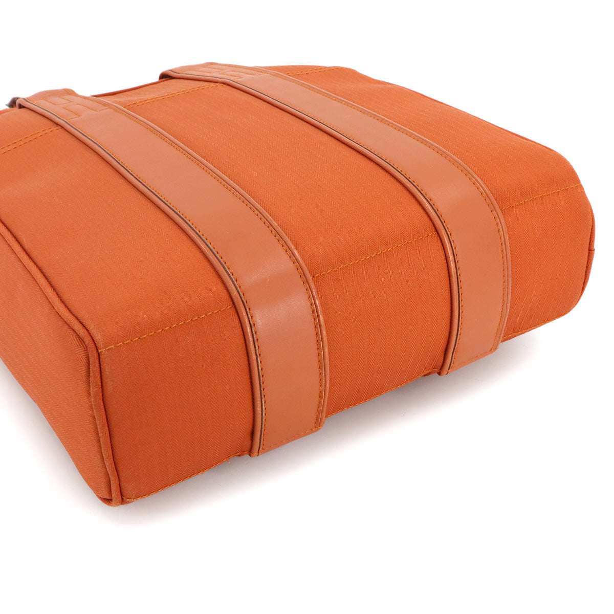 Acapulco Sac Ad Back Pack Toile Chevron Leather Orange