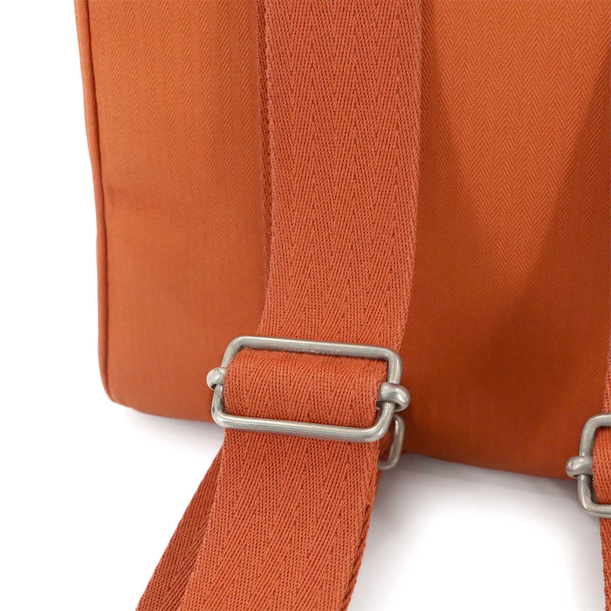 Acapulco Sac Ad Back Pack Toile Chevron Leather Orange