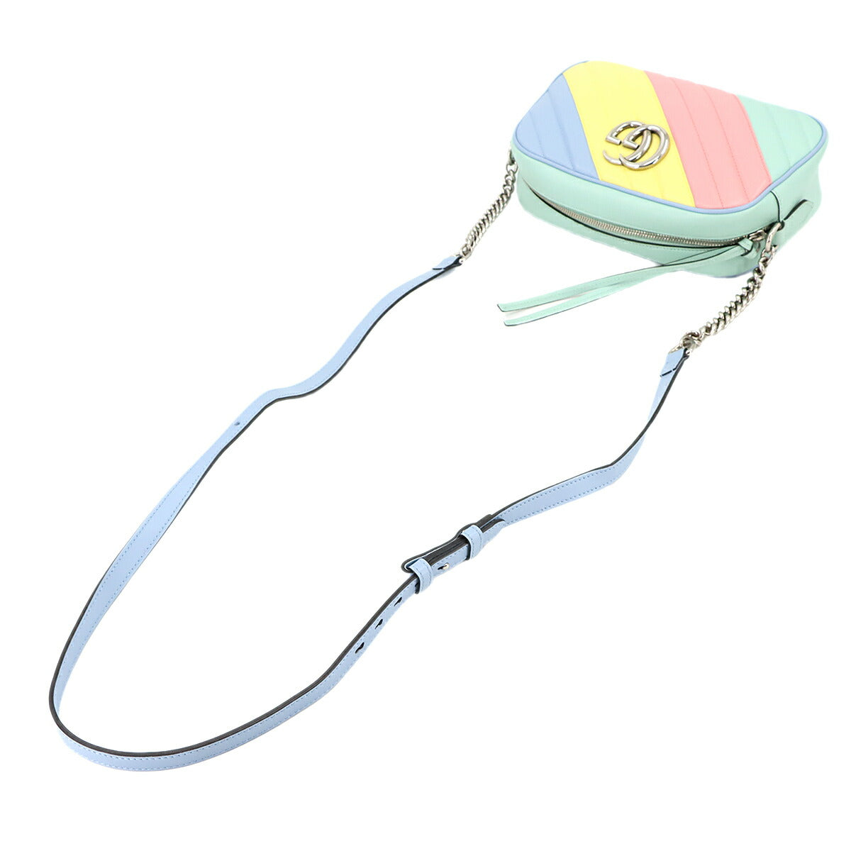 GG Marmont Quilting Small Chain Shoulder Bag Leather Multicolor