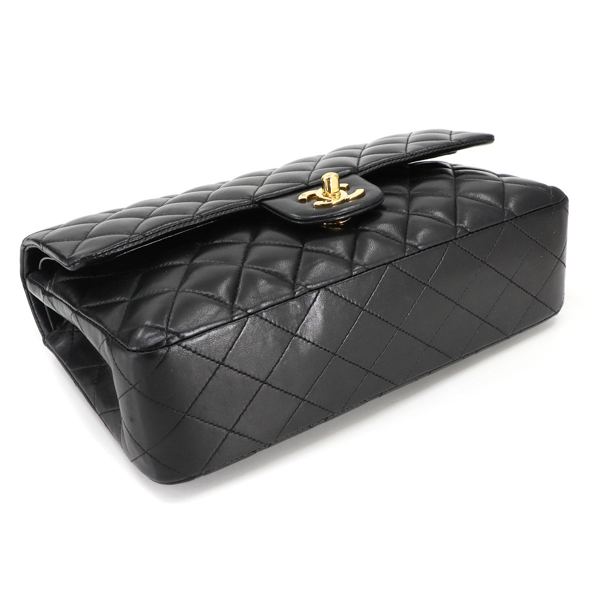 Matelasse 25 Chain Shoulder Bag Leather Black A01112 11.12