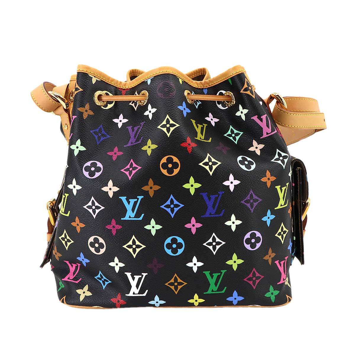 Monogram Multicolor Petit Noe Shoulder Bag Noir M42230