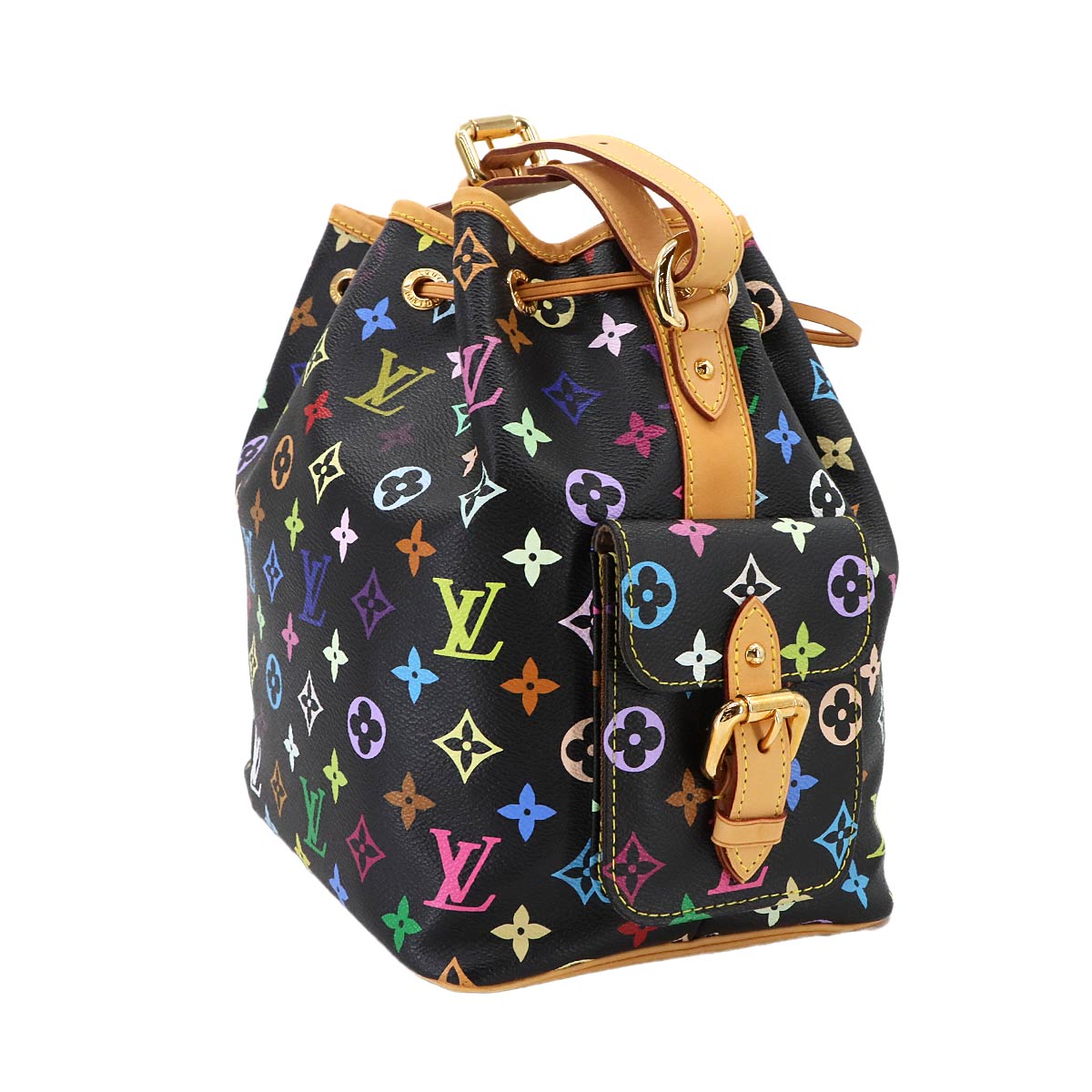 Monogram Multicolor Petit Noe Shoulder Bag Noir M42230