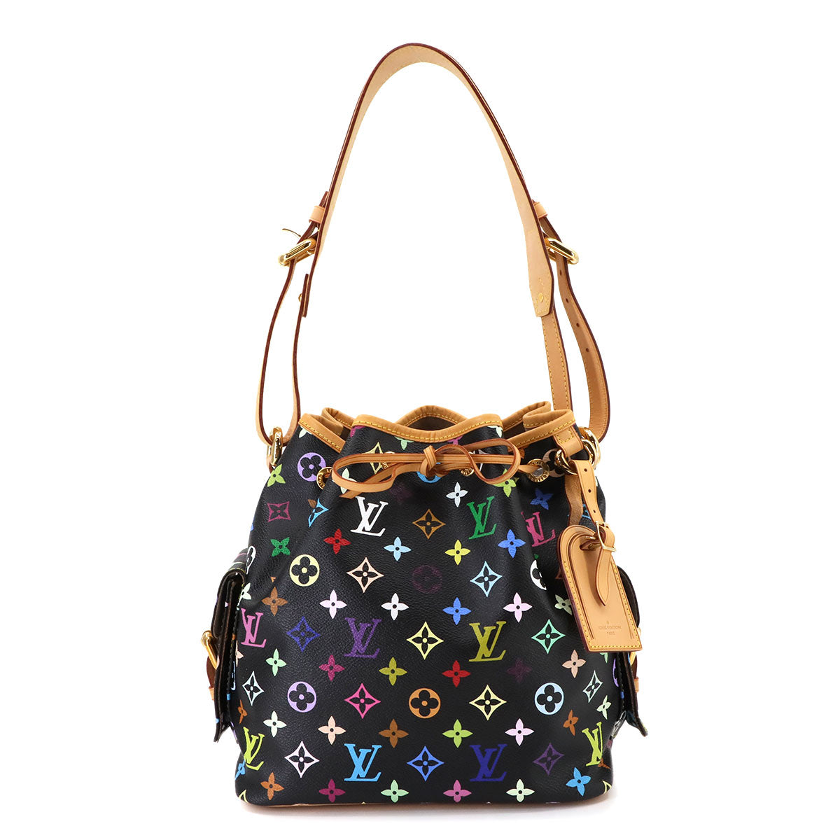 Monogram Multicolor Petit Noe Shoulder Bag Noir M42230
