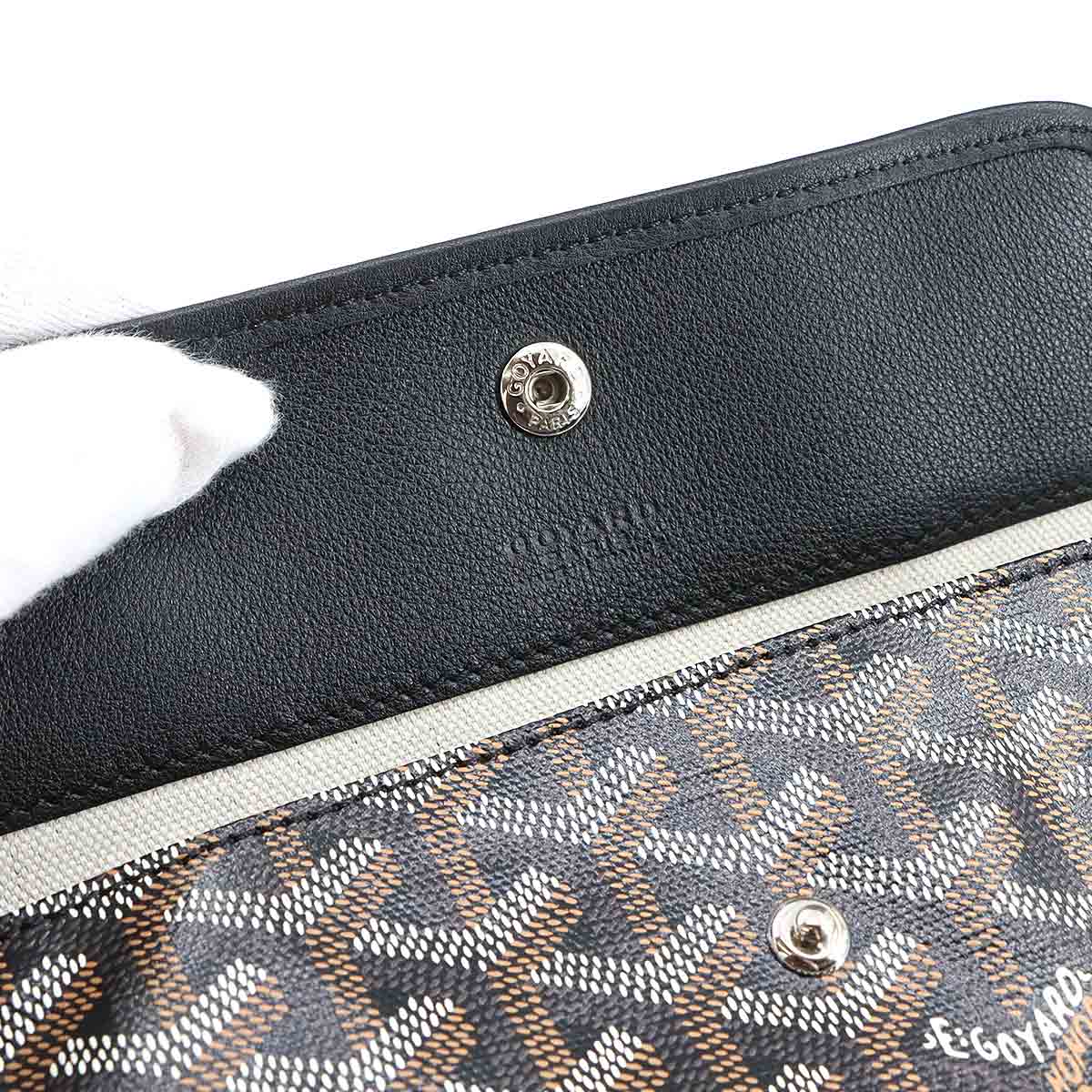 Saint Louis GM Tote Bag PVC Leather Black Unisex