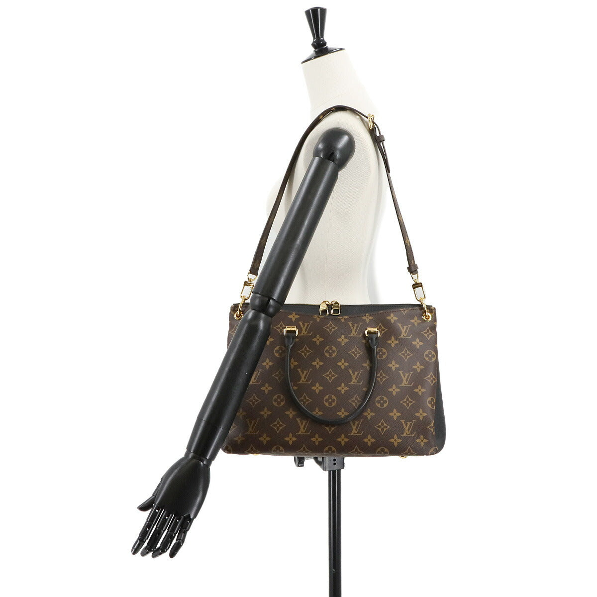 Monogram Pallas 2way Hand Shoulder Bag Brown Noir M42756